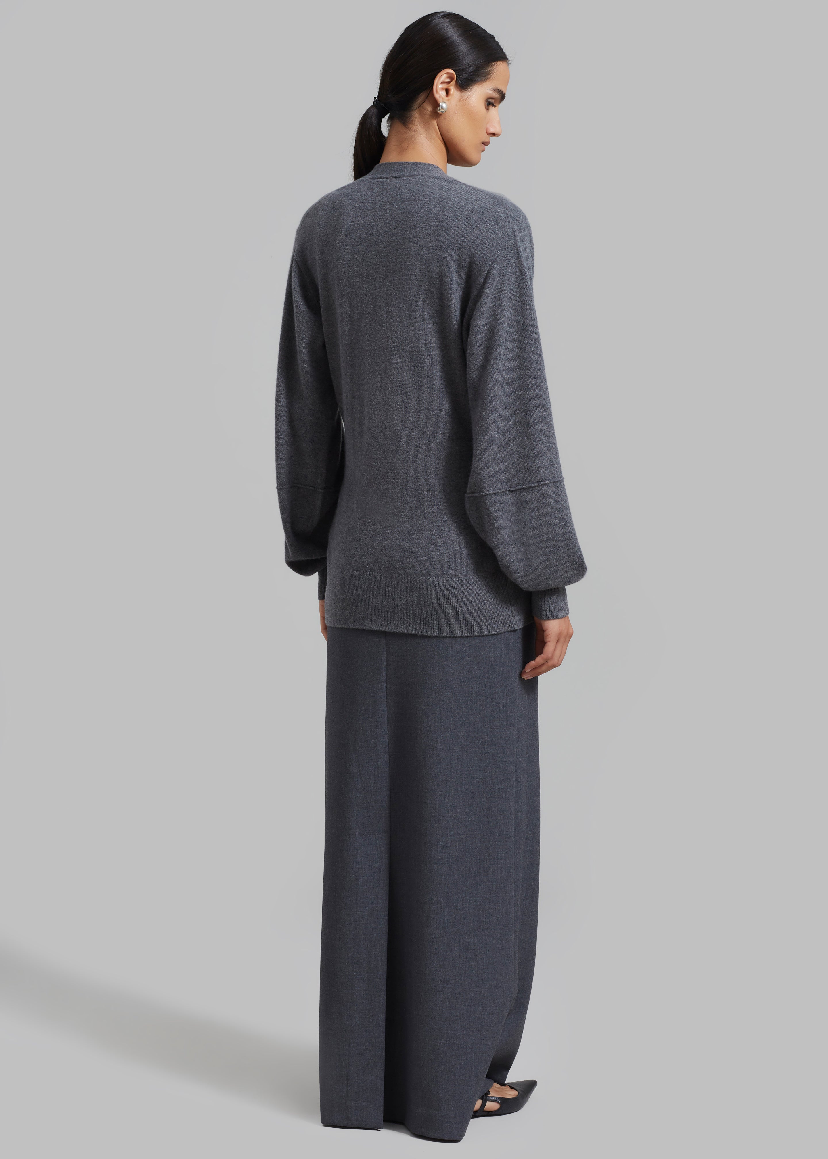 The Garment Como Sleeve Cardigan - Grey Melange - 6