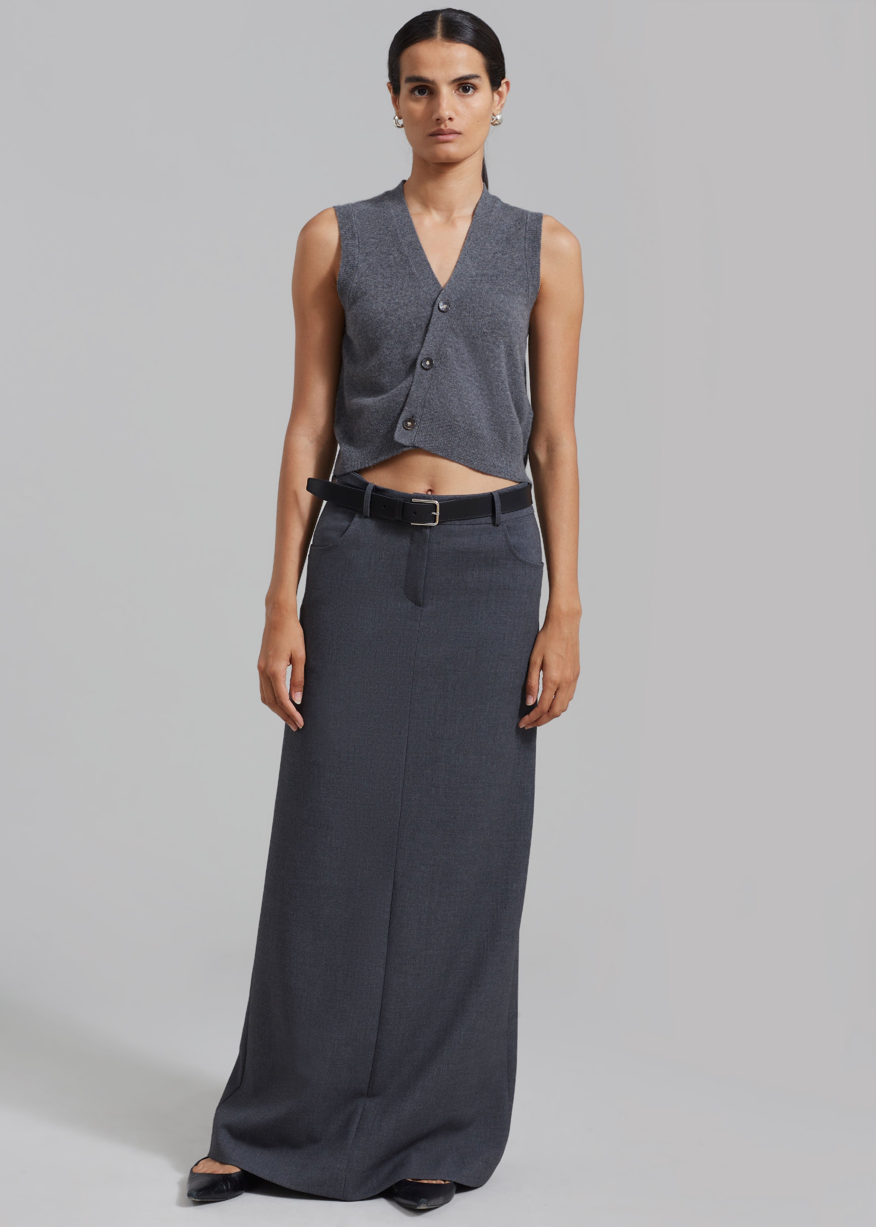 The Garment Como Vest - Grey Melange - 2