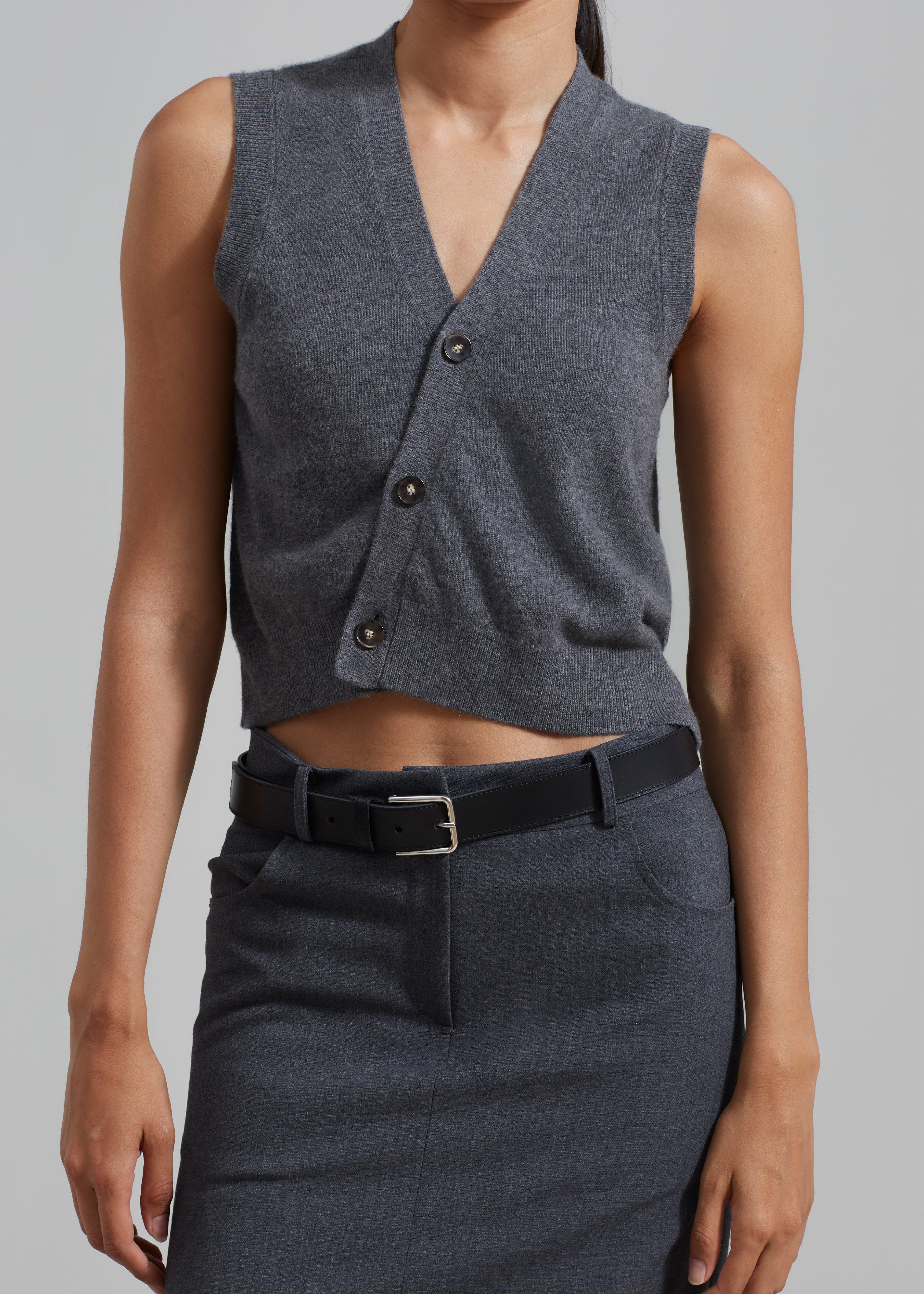The Garment Como Vest - Grey Melange - 3