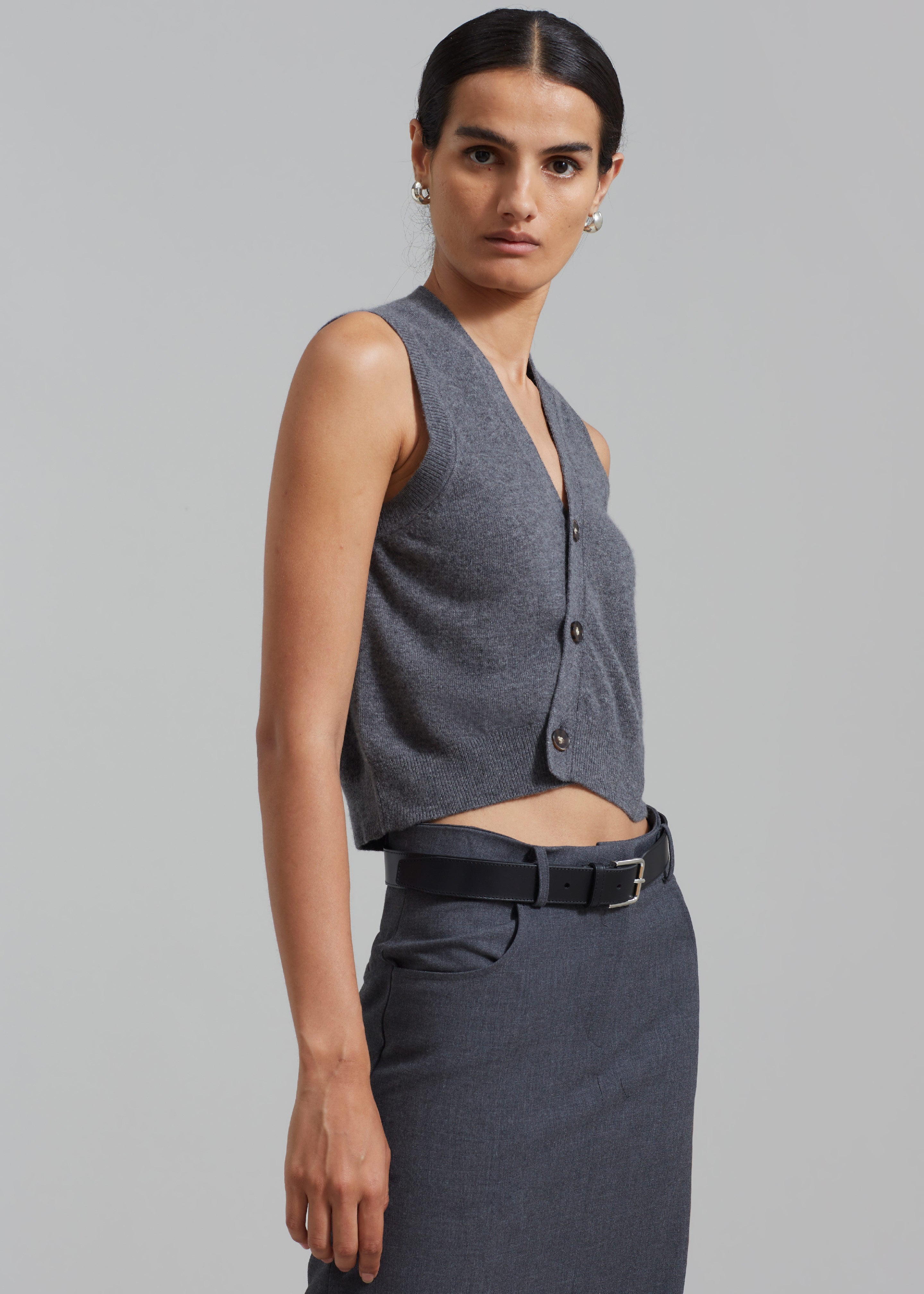 The Garment Como Vest - Grey Melange - 4