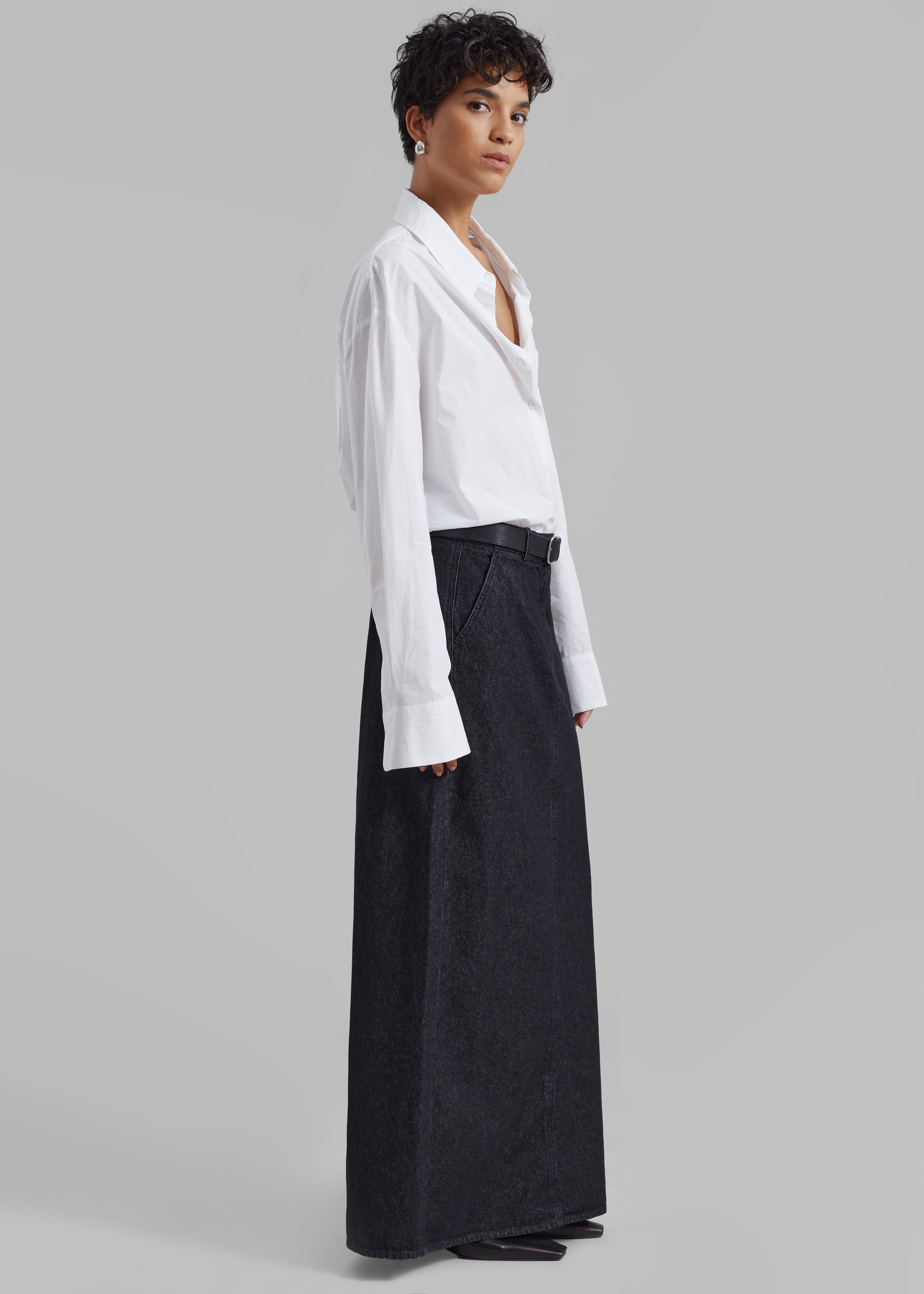 The Garment Eclipse Skirt - Dark Grey Melange - 3