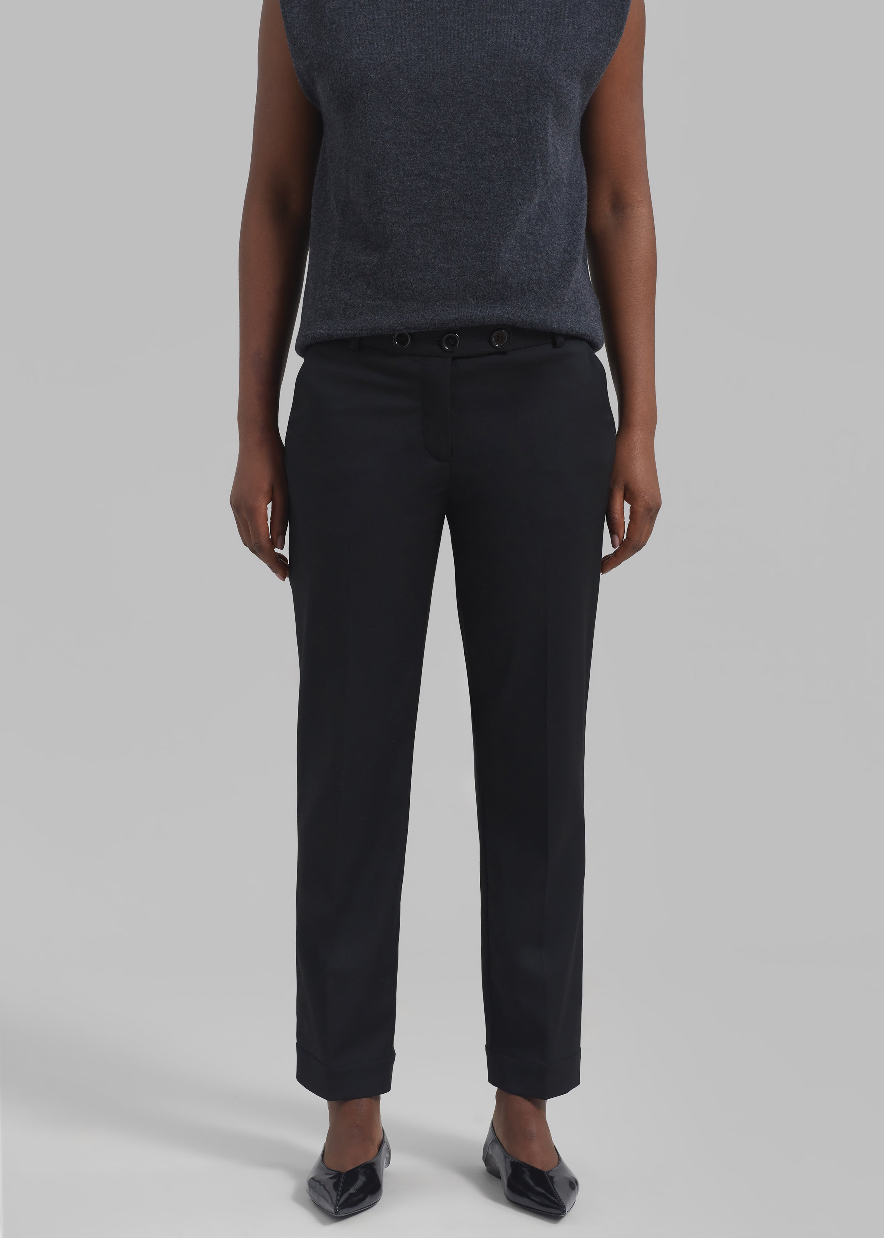 The Garment Pluto Cropped Pants - Black - 5