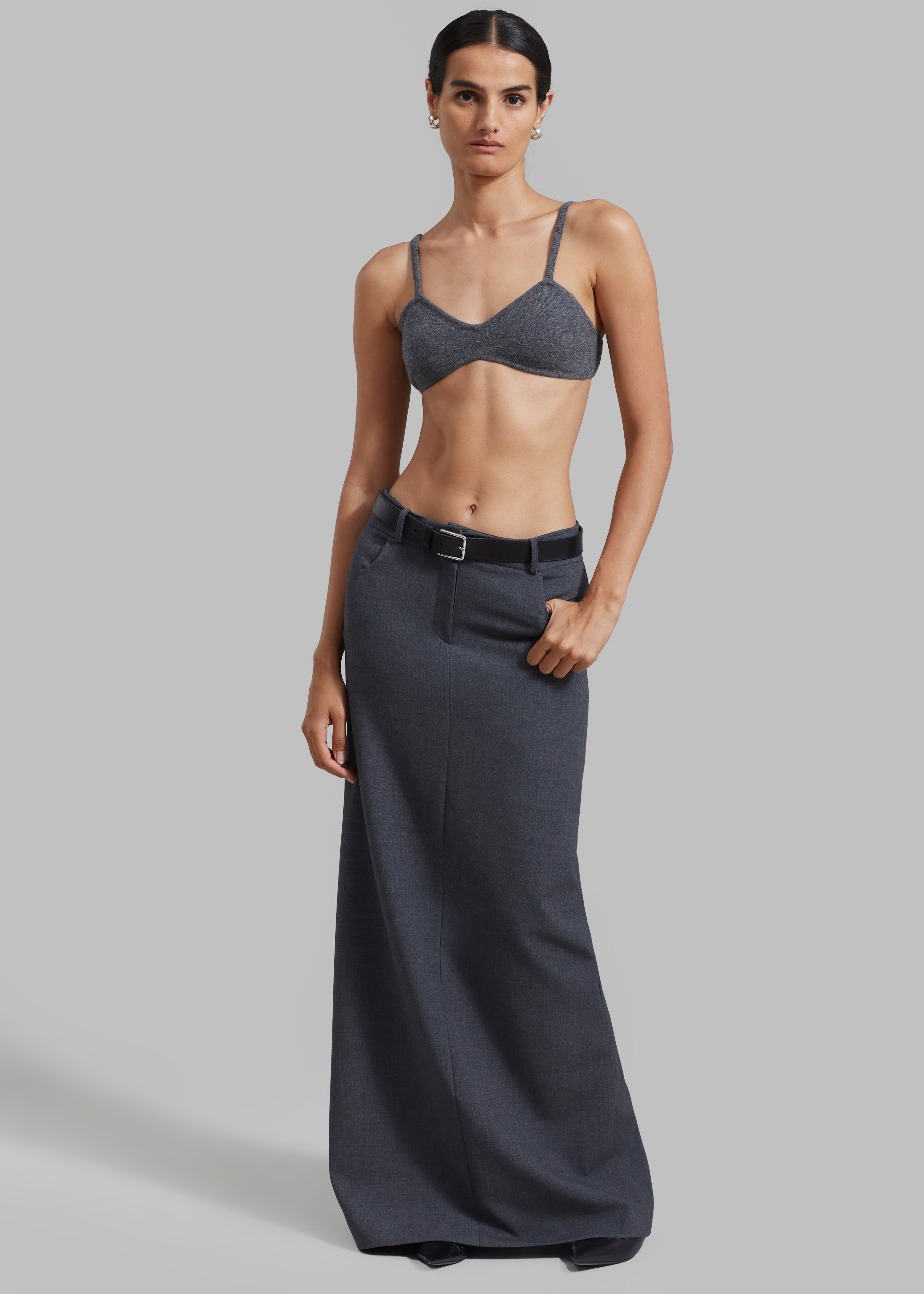 The Garment Como Bra Top - Grey Melange - 1