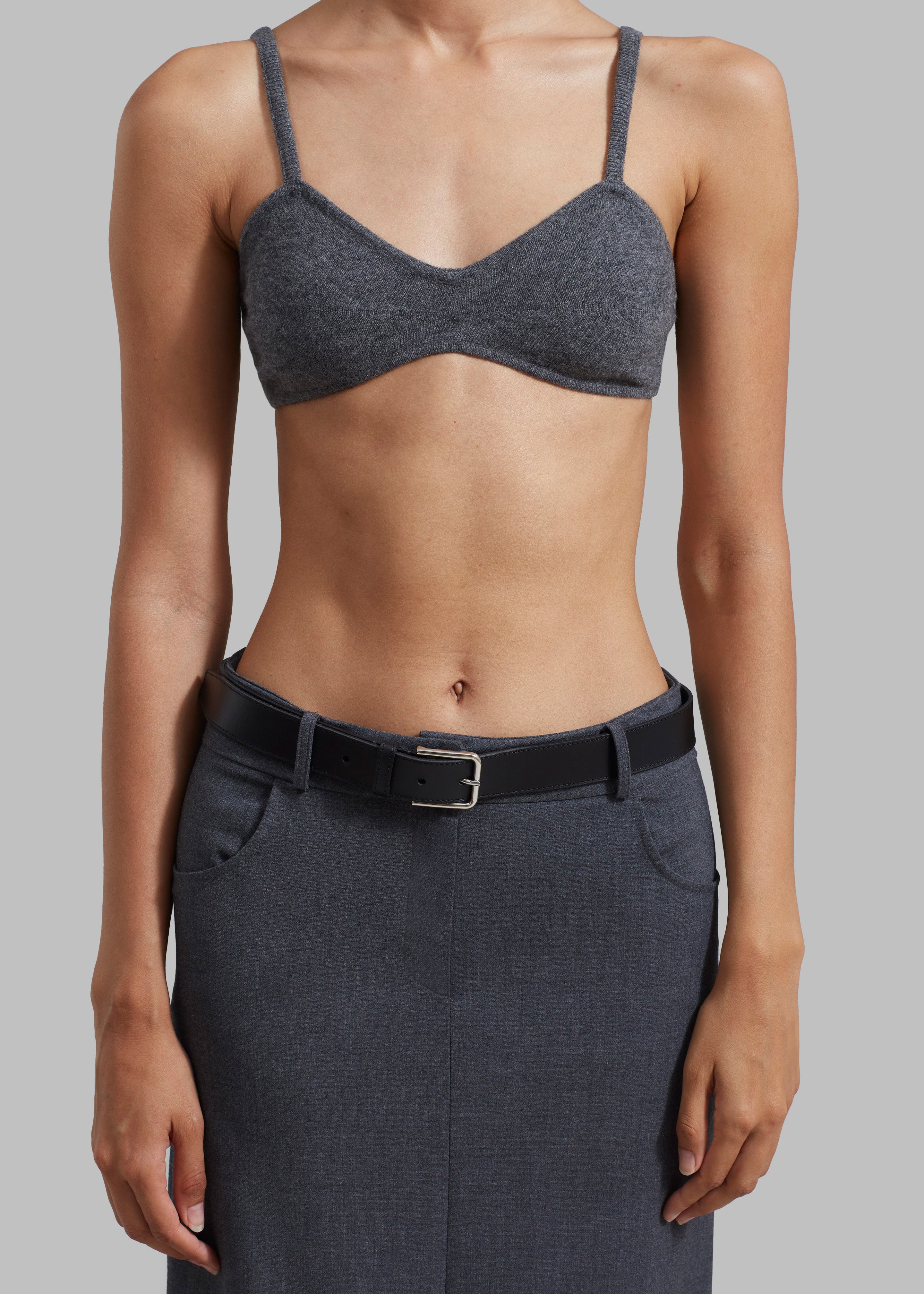 The Garment Como Bra Top - Grey Melange - 2