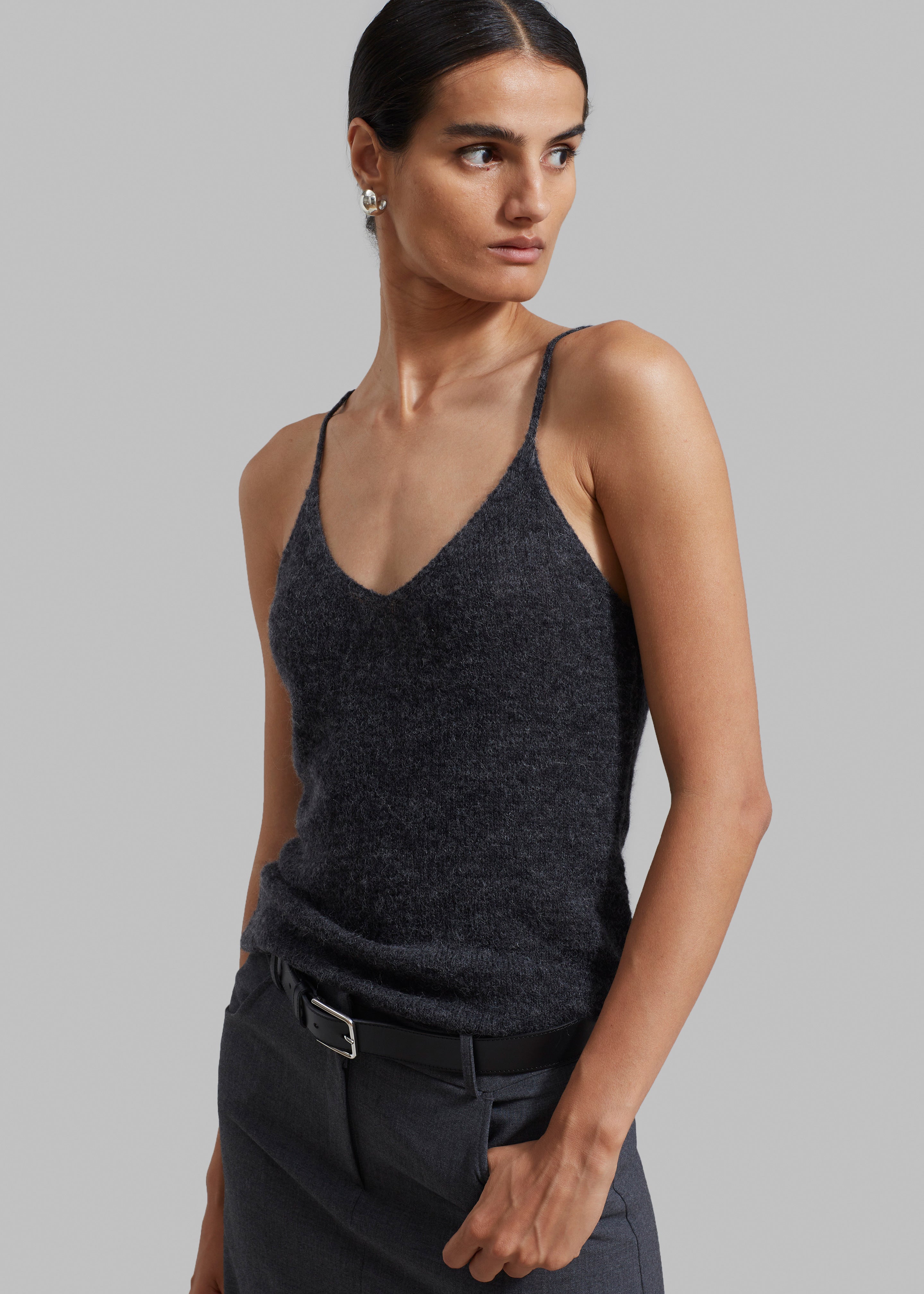 The Garment Verbier Tank Top - Grey Melange - 2