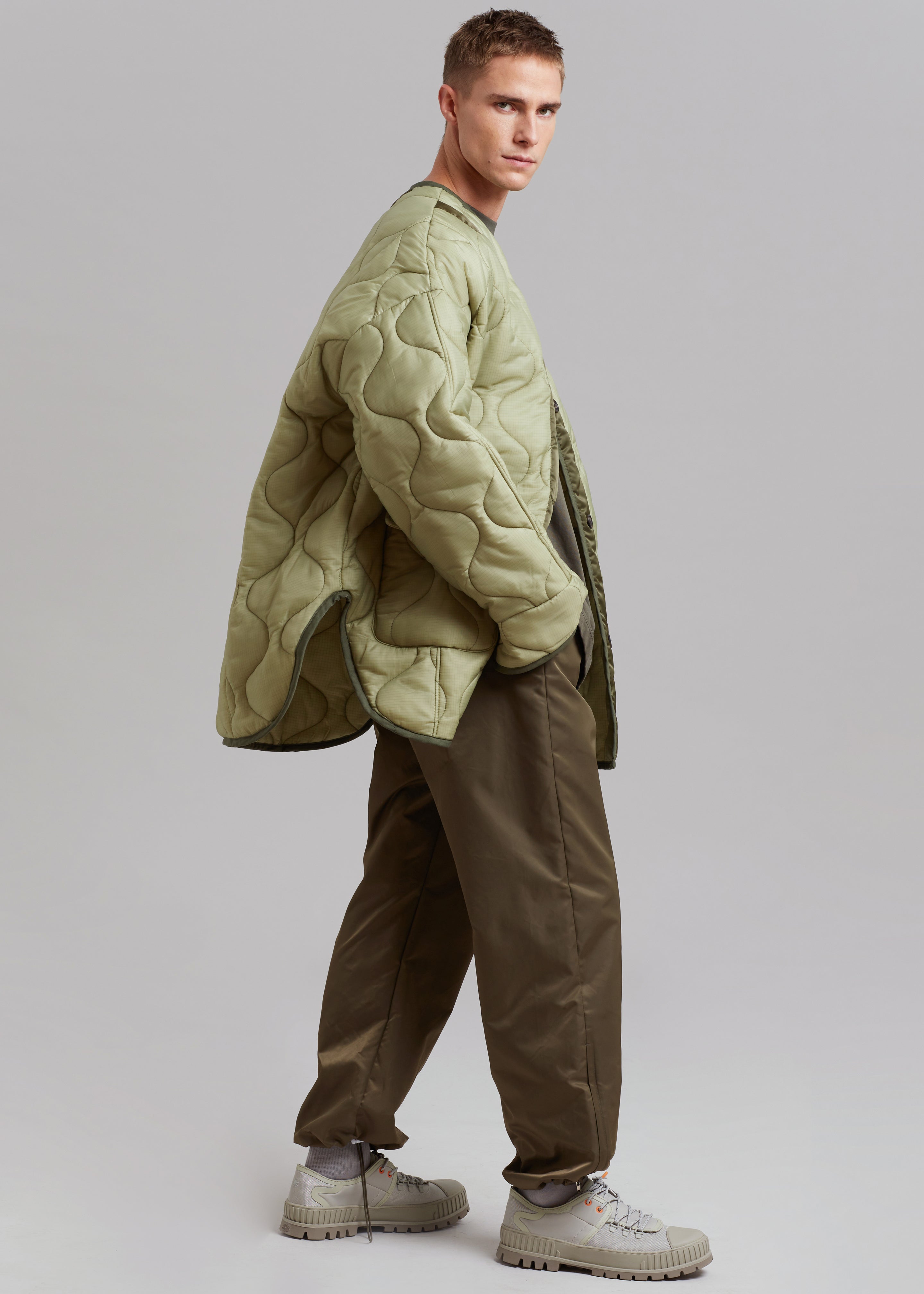 Ted Quilted Jacket - Moss Green - 8