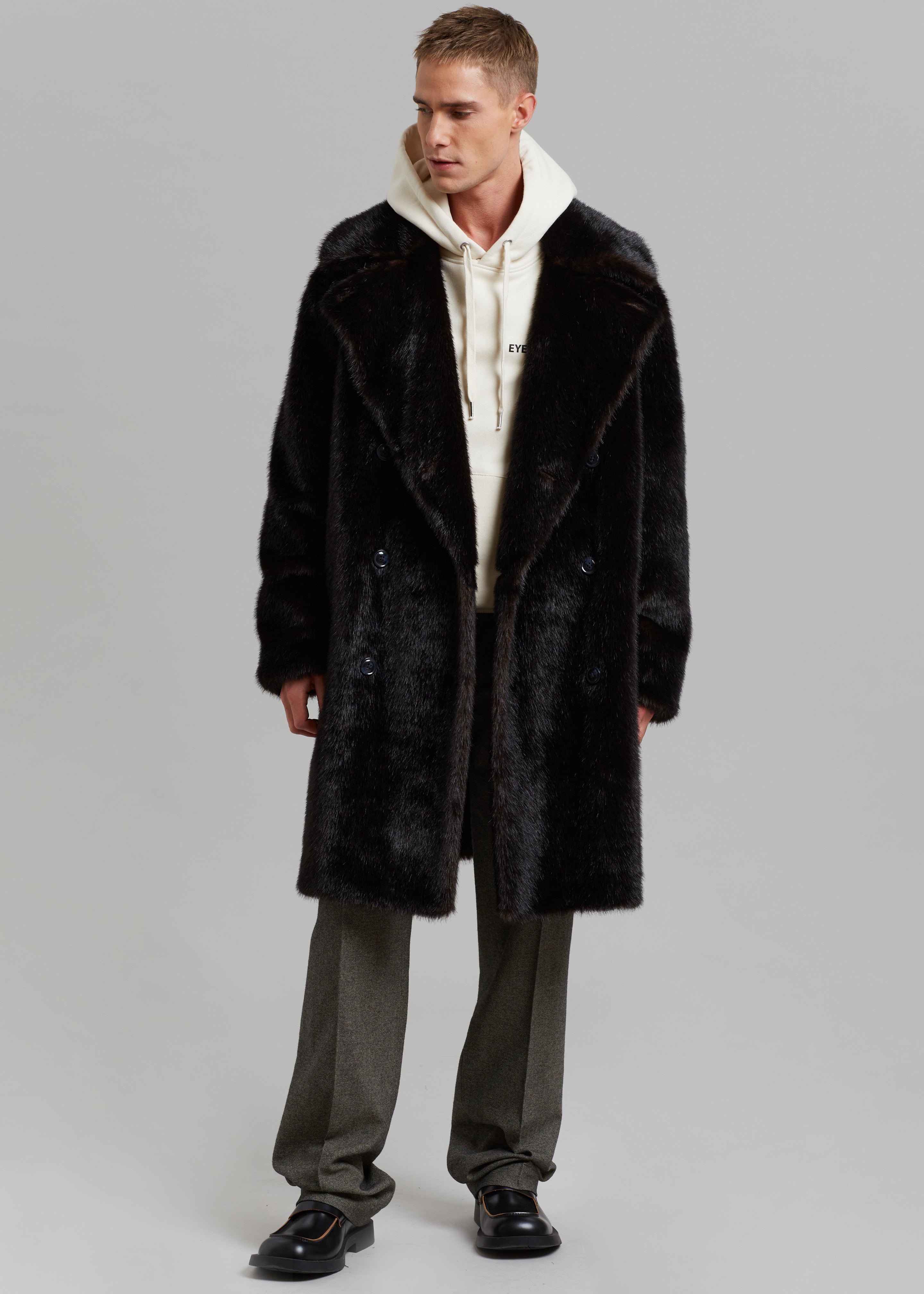 Brooke Faux Fur Coat - Dark Espresso - 13