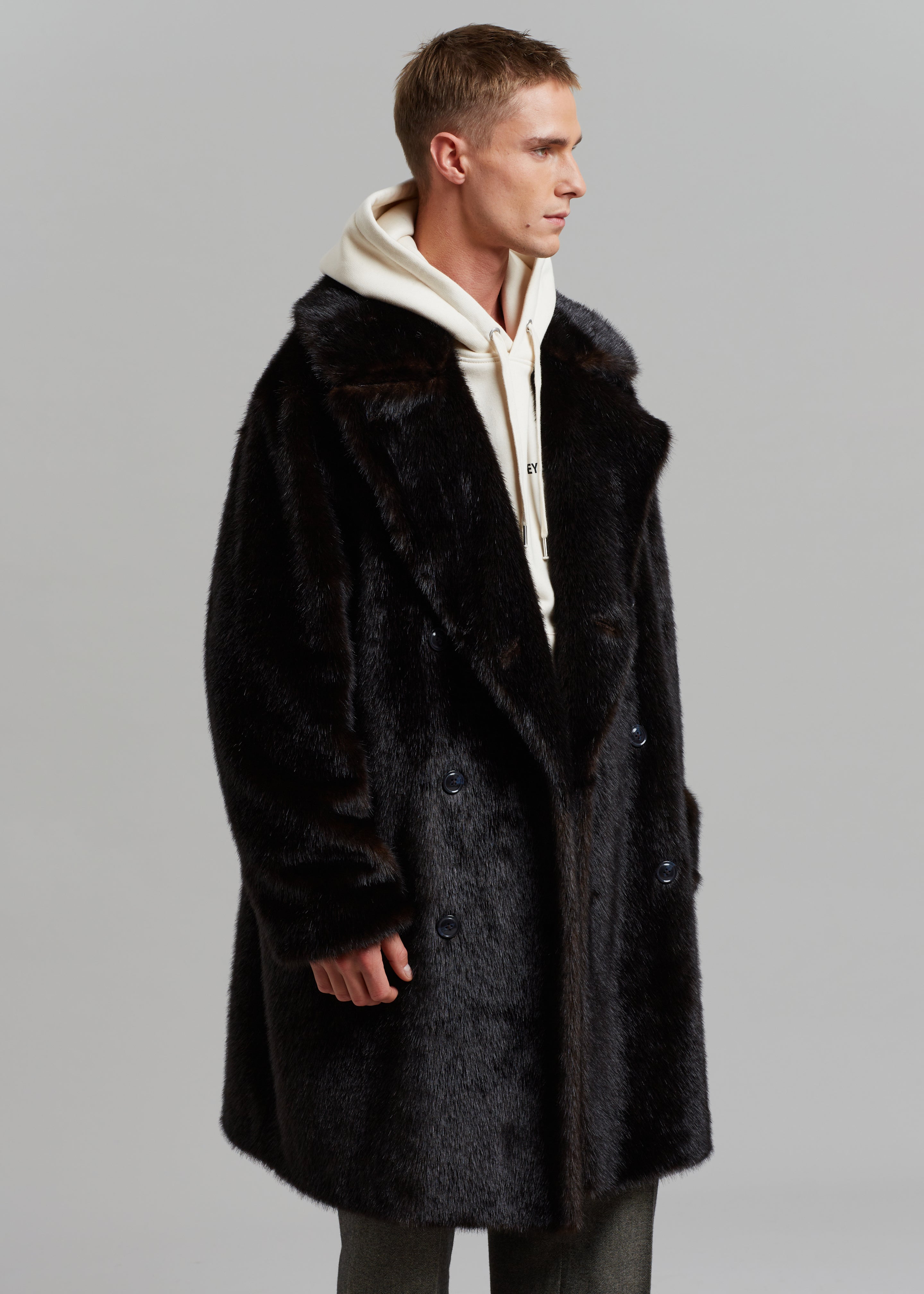 Brooke Faux Fur Coat - Dark Espresso - 11