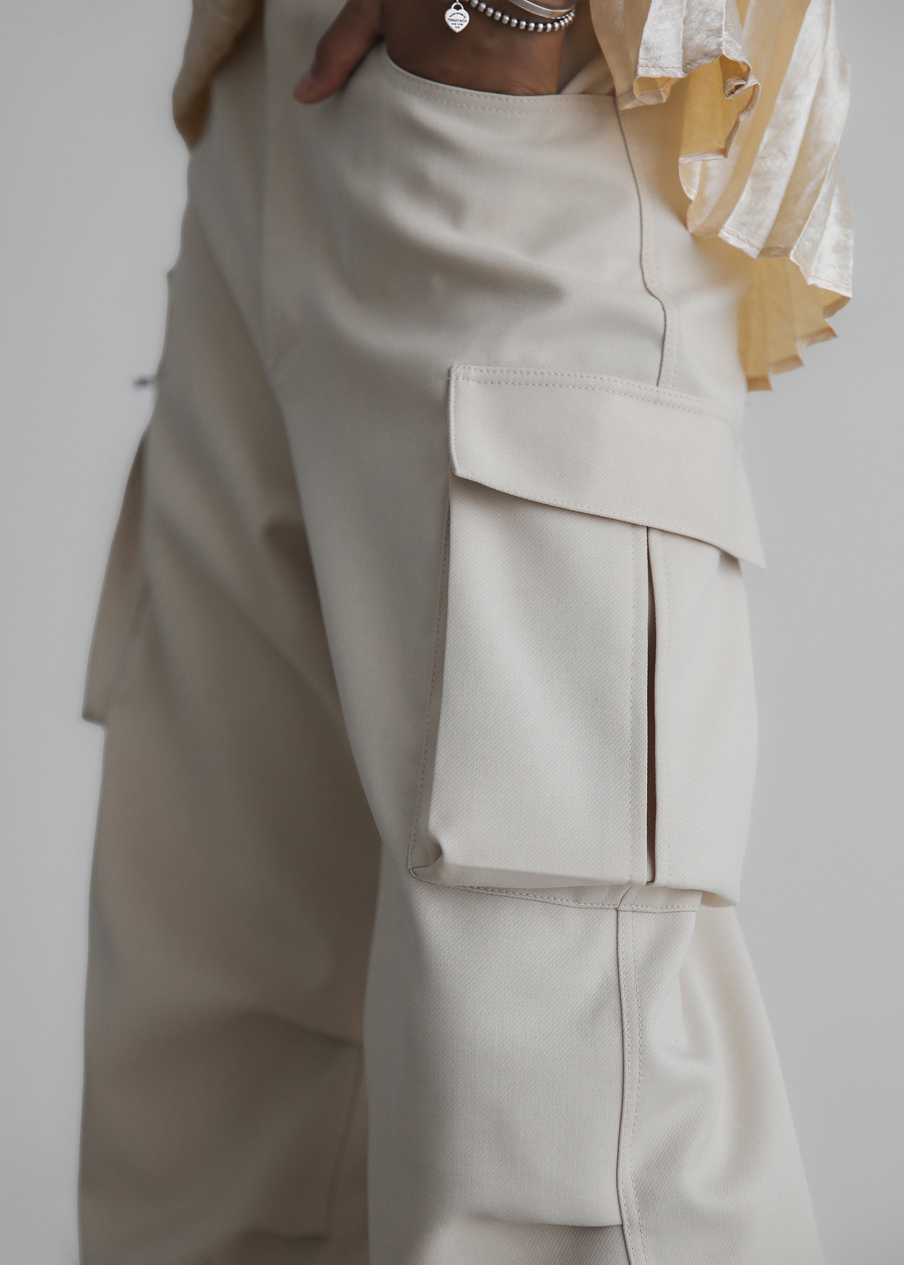 Valo Cargo Pants - Beige - 5