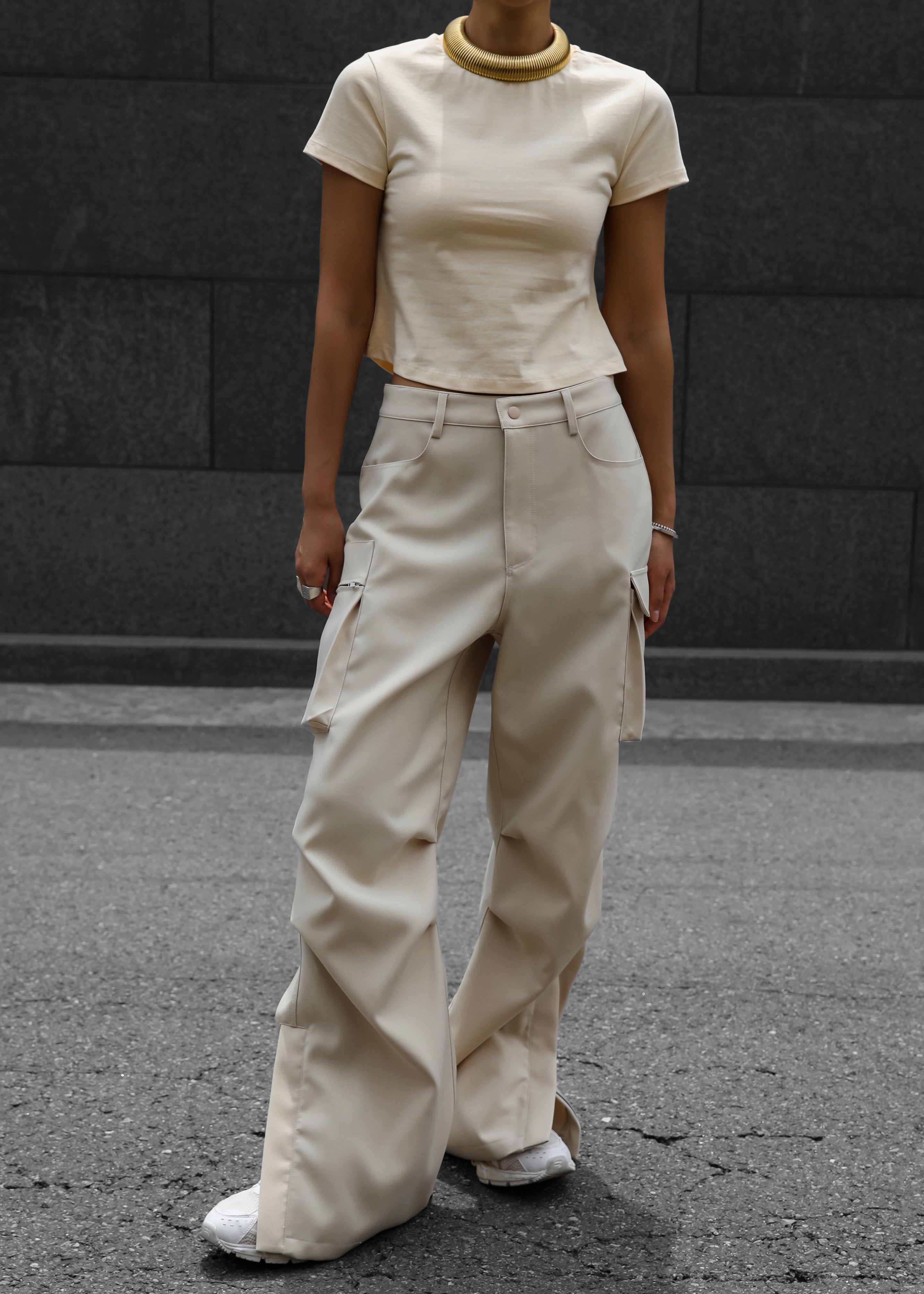 Valo Cargo Pants - Beige - 16