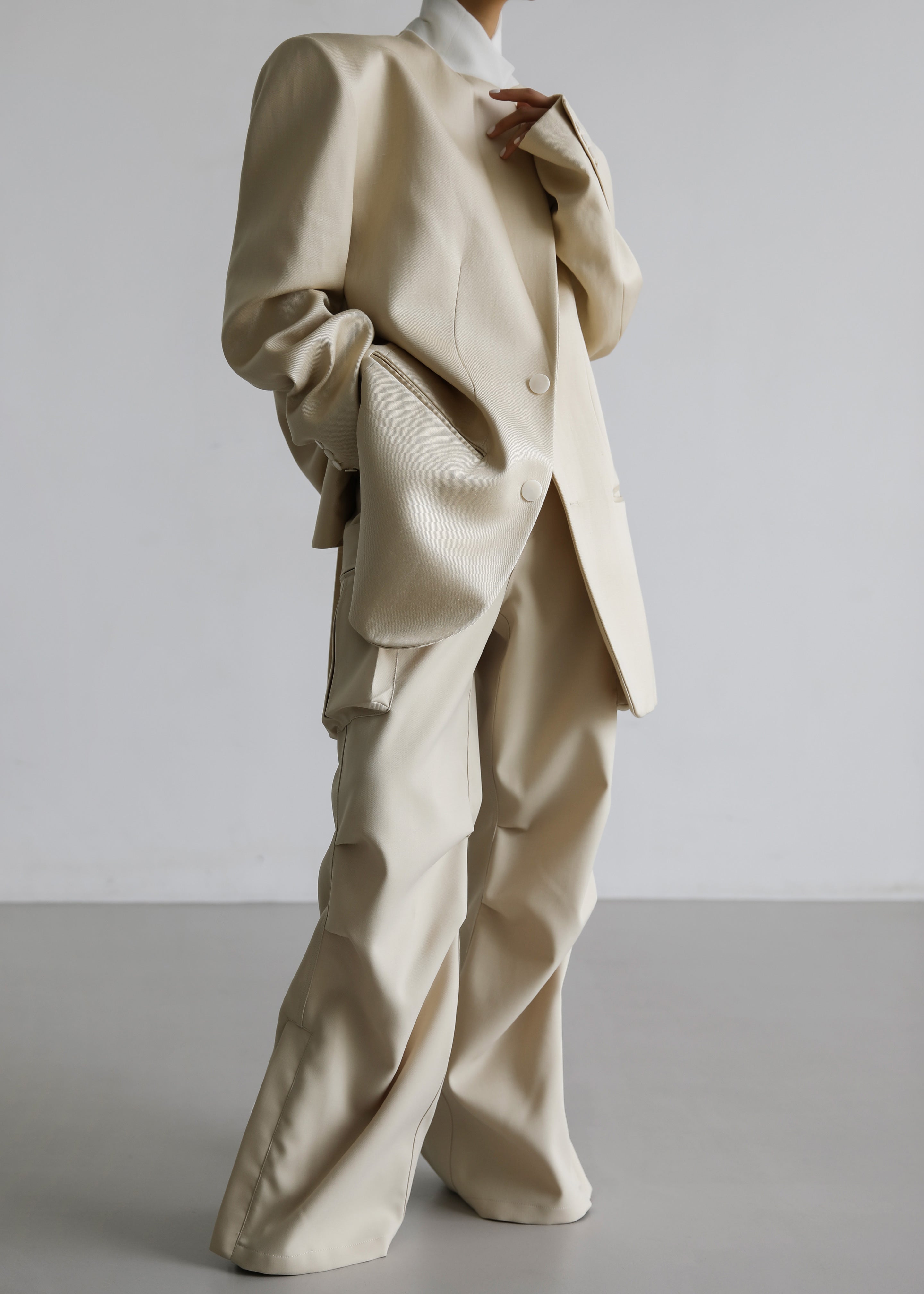 Valo Cargo Pants - Beige - 10