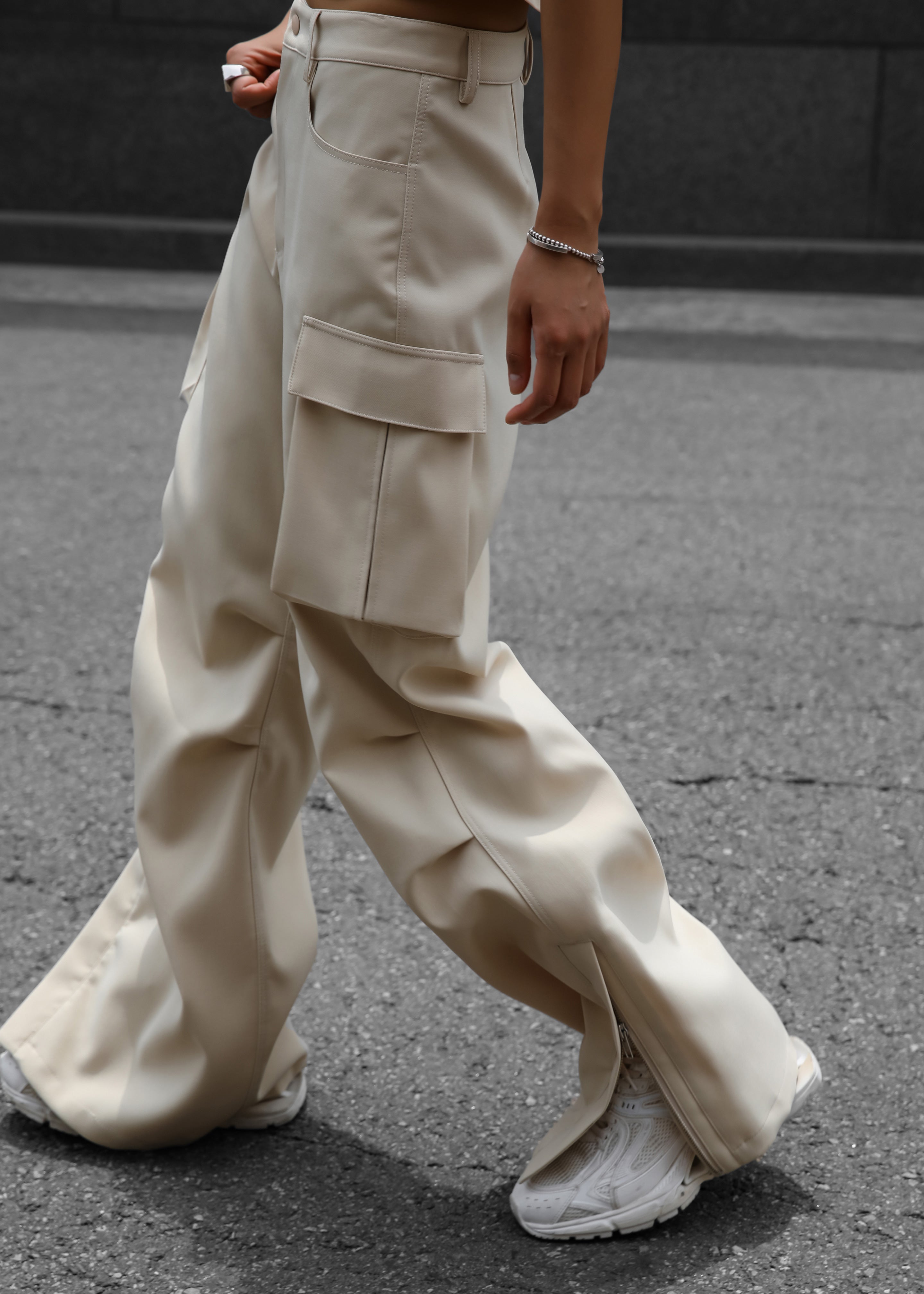 Valo Cargo Pants - Beige - 14