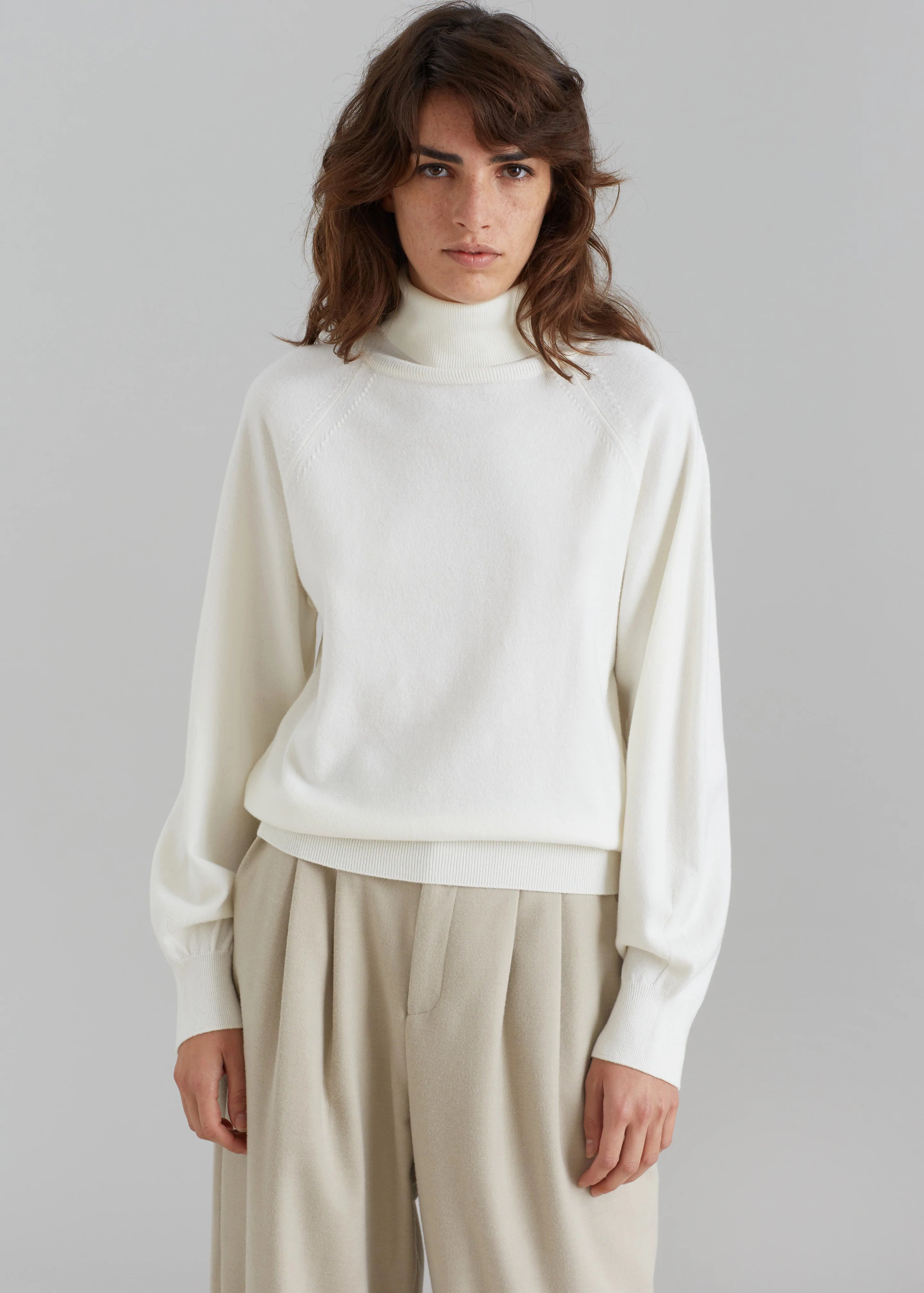 Variel Turtleneck Sweater - Cream - 1