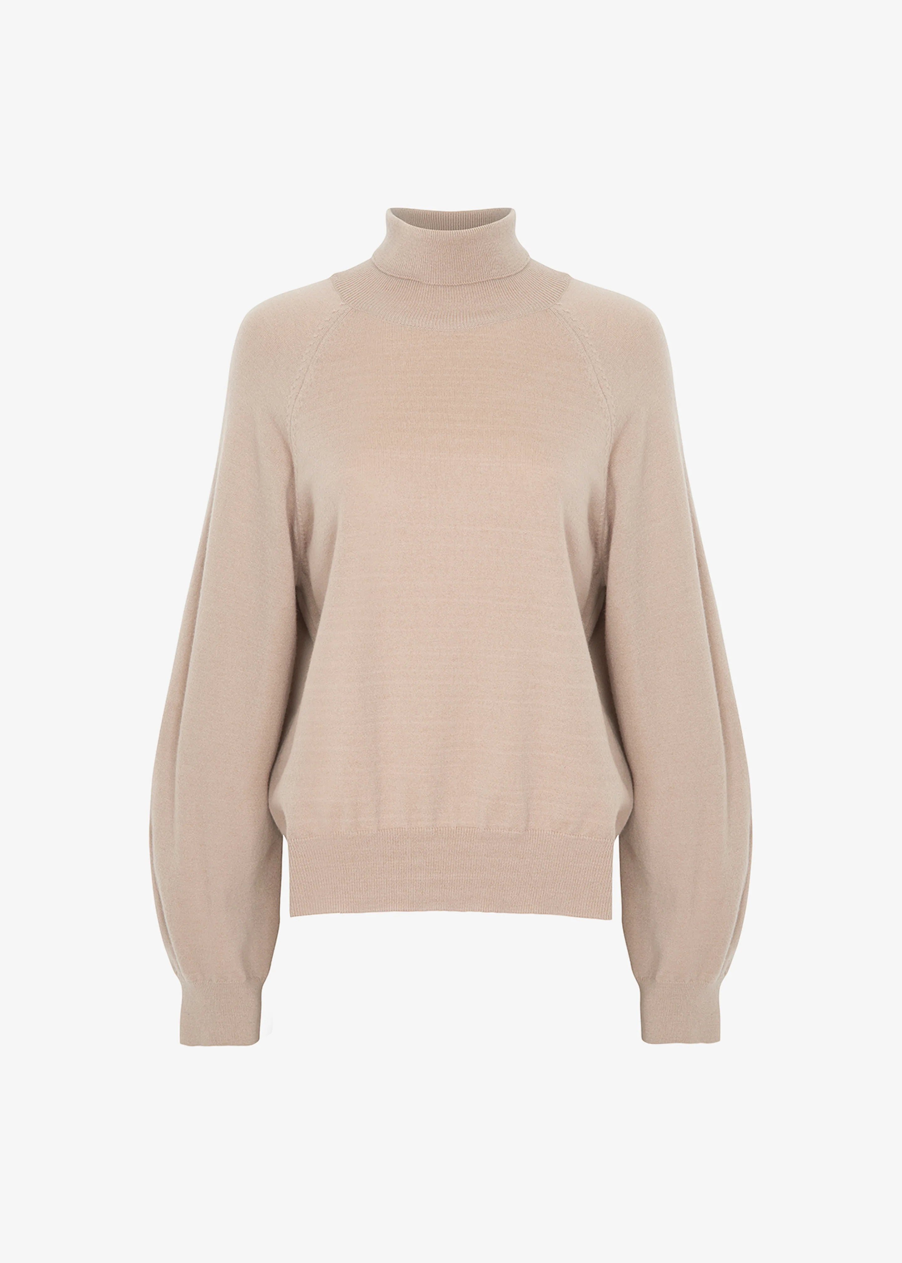 Variel Turtleneck Sweater - Taupe - 4