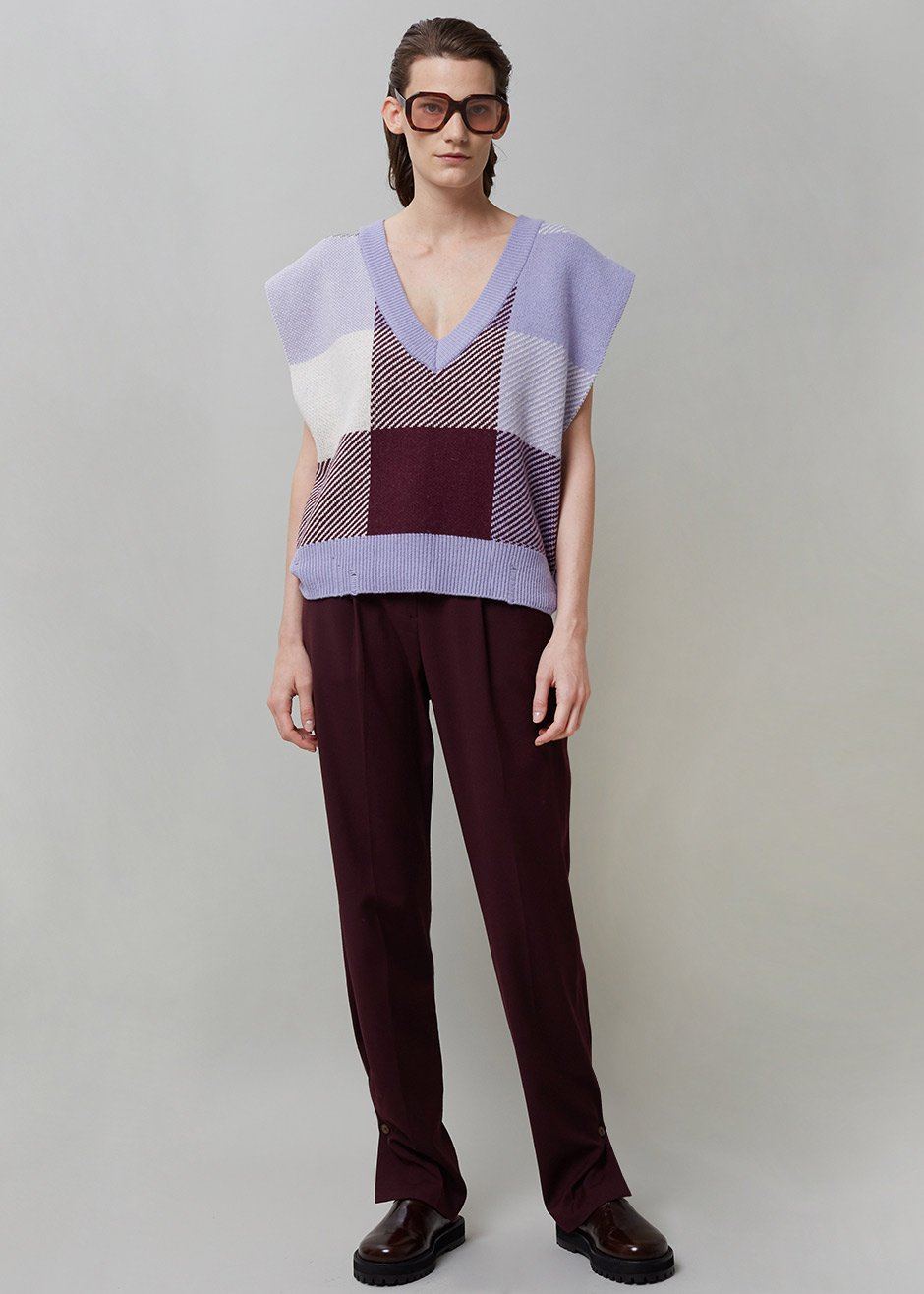 Akita Knit Vest - Lavender - 1