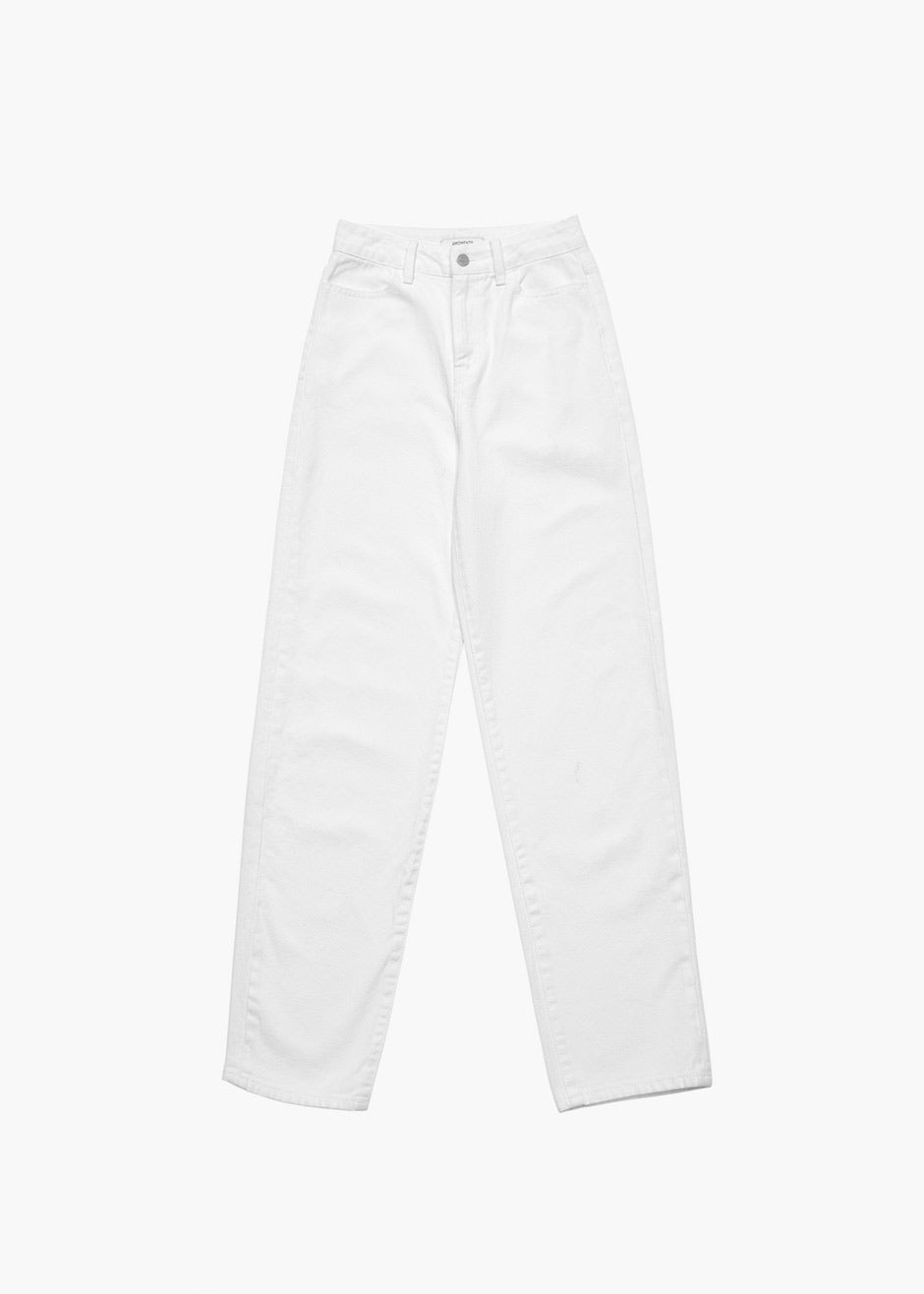 Amomento Recycled Cotton Denim - White - 7