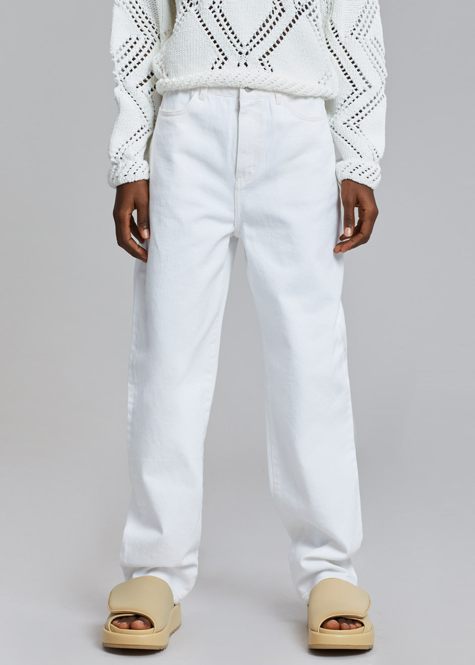 Amomento Recycled Cotton Denim - White - 4