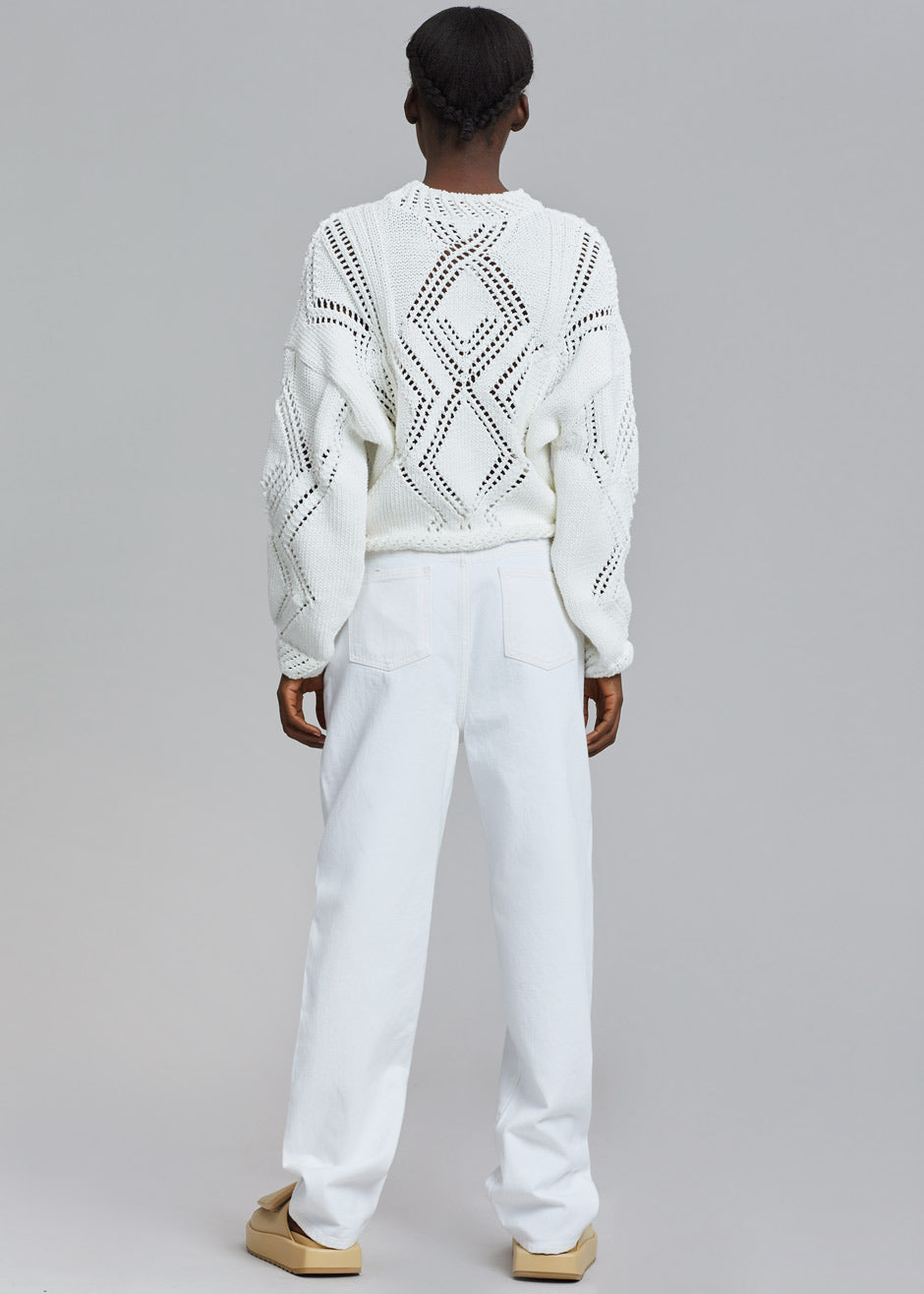 Amomento Recycled Cotton Denim - White - 6