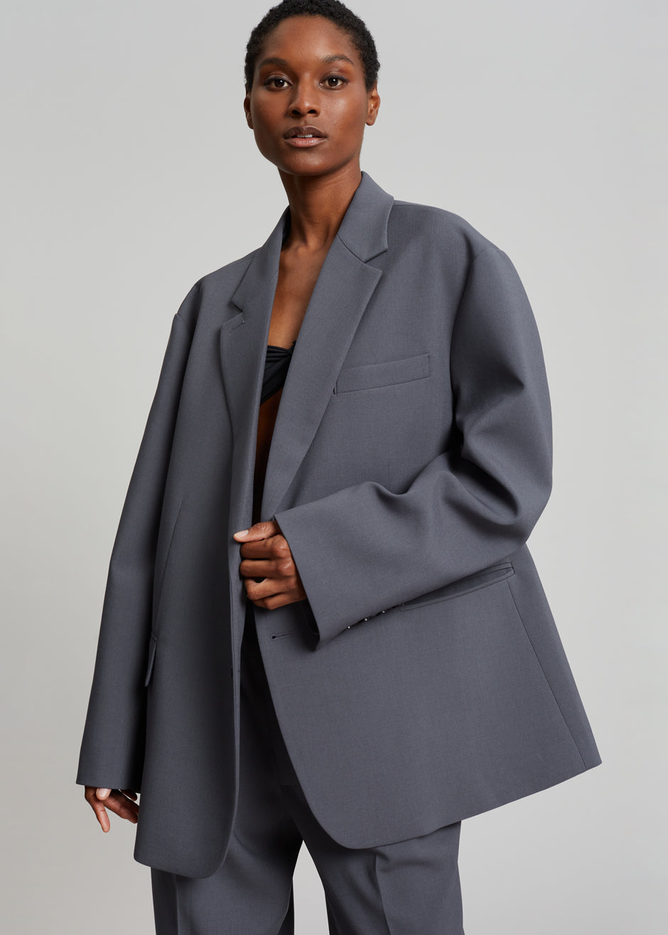 Bea Blazer - Charcoal - 2