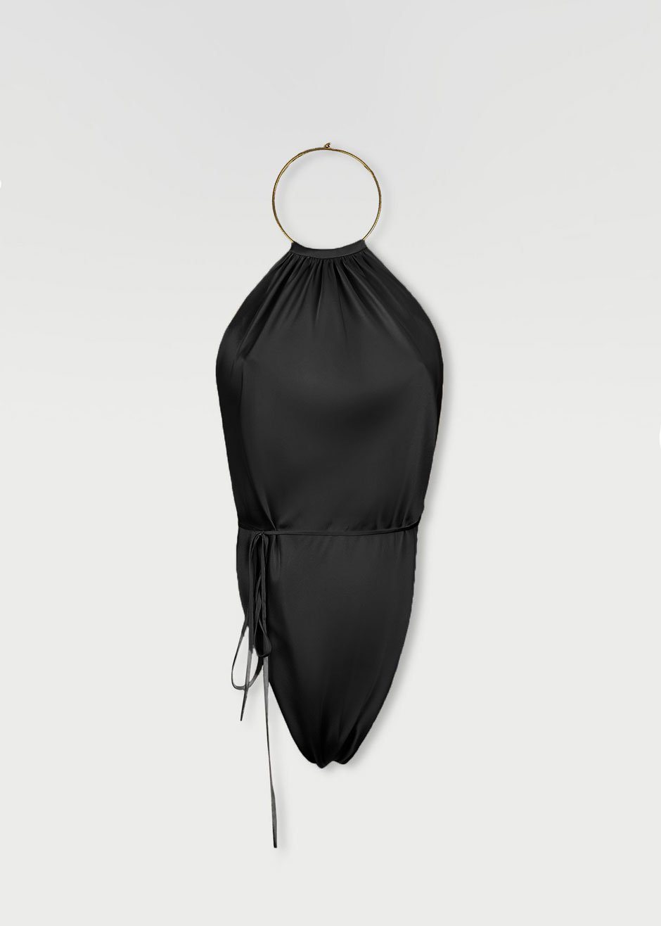 Bevza Maxim's Silk Top - Black - 7