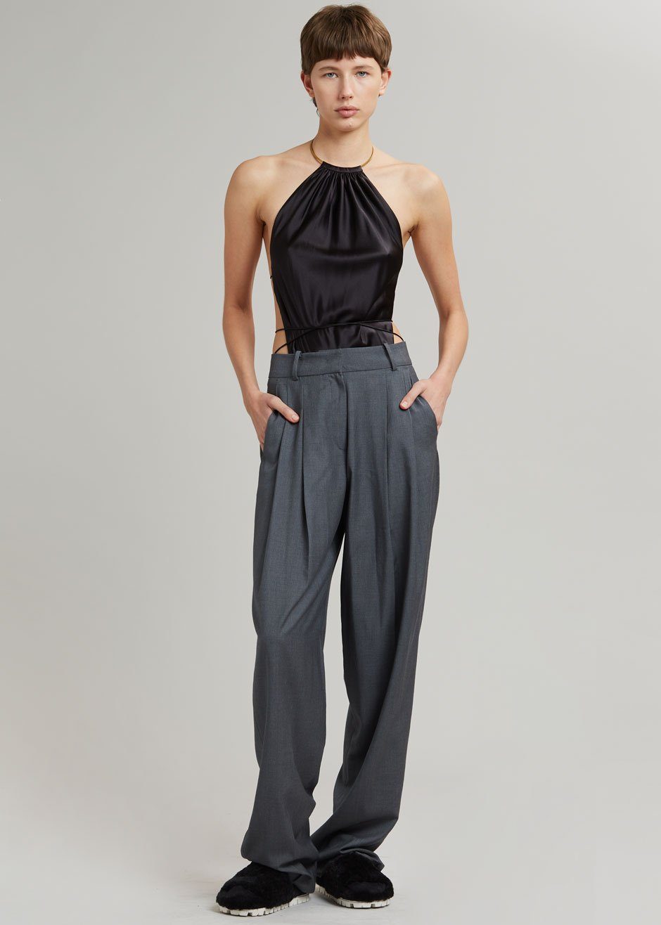 Bevza Maxim's Silk Top - Black - 4