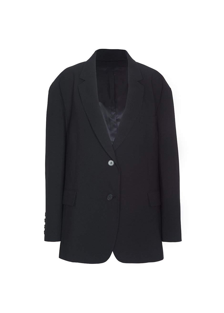 Frankie Oversized Boyfriend Blazer - Black - 9