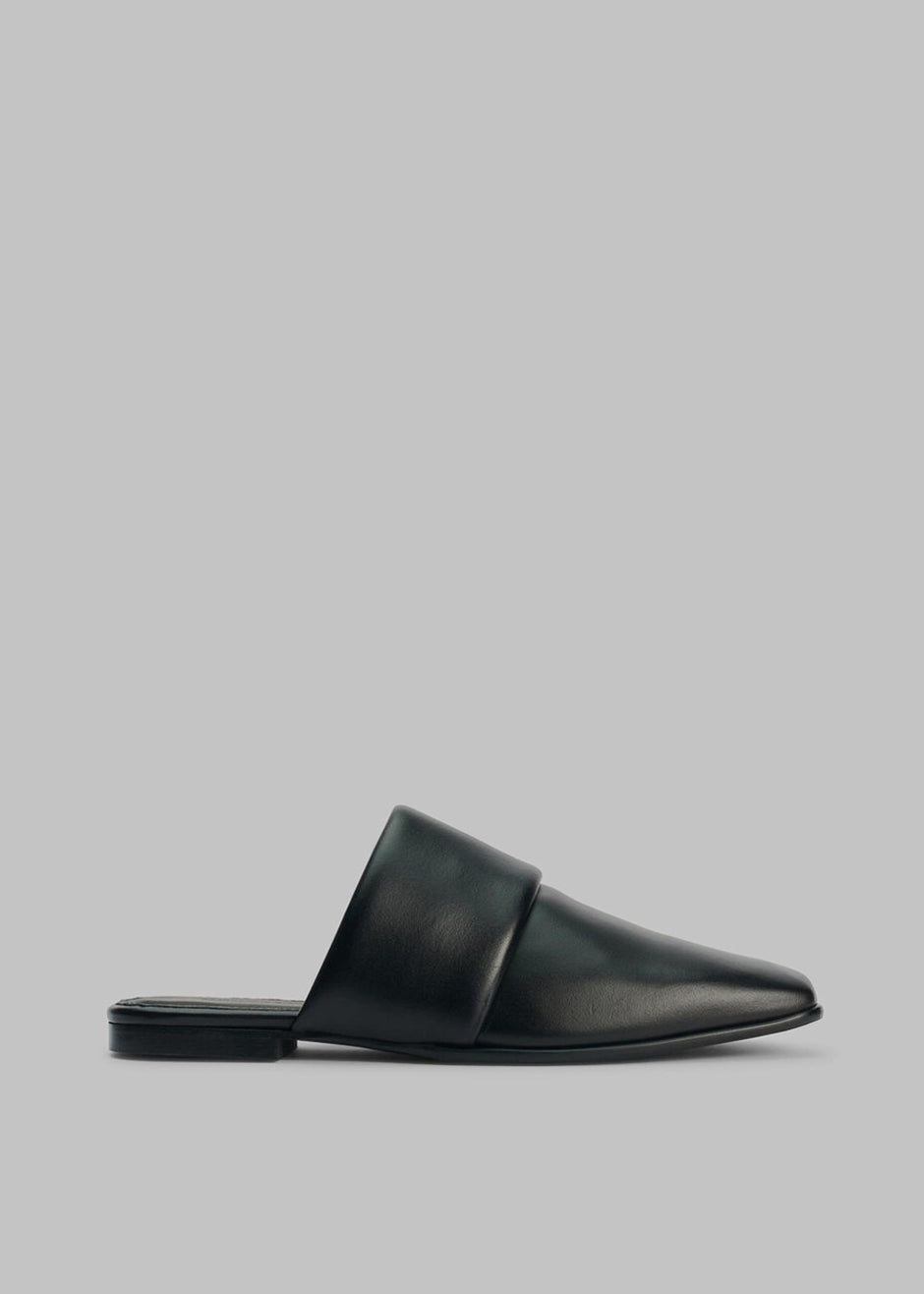 By Malene Birger Mollys Leather Slipper - Black - 3