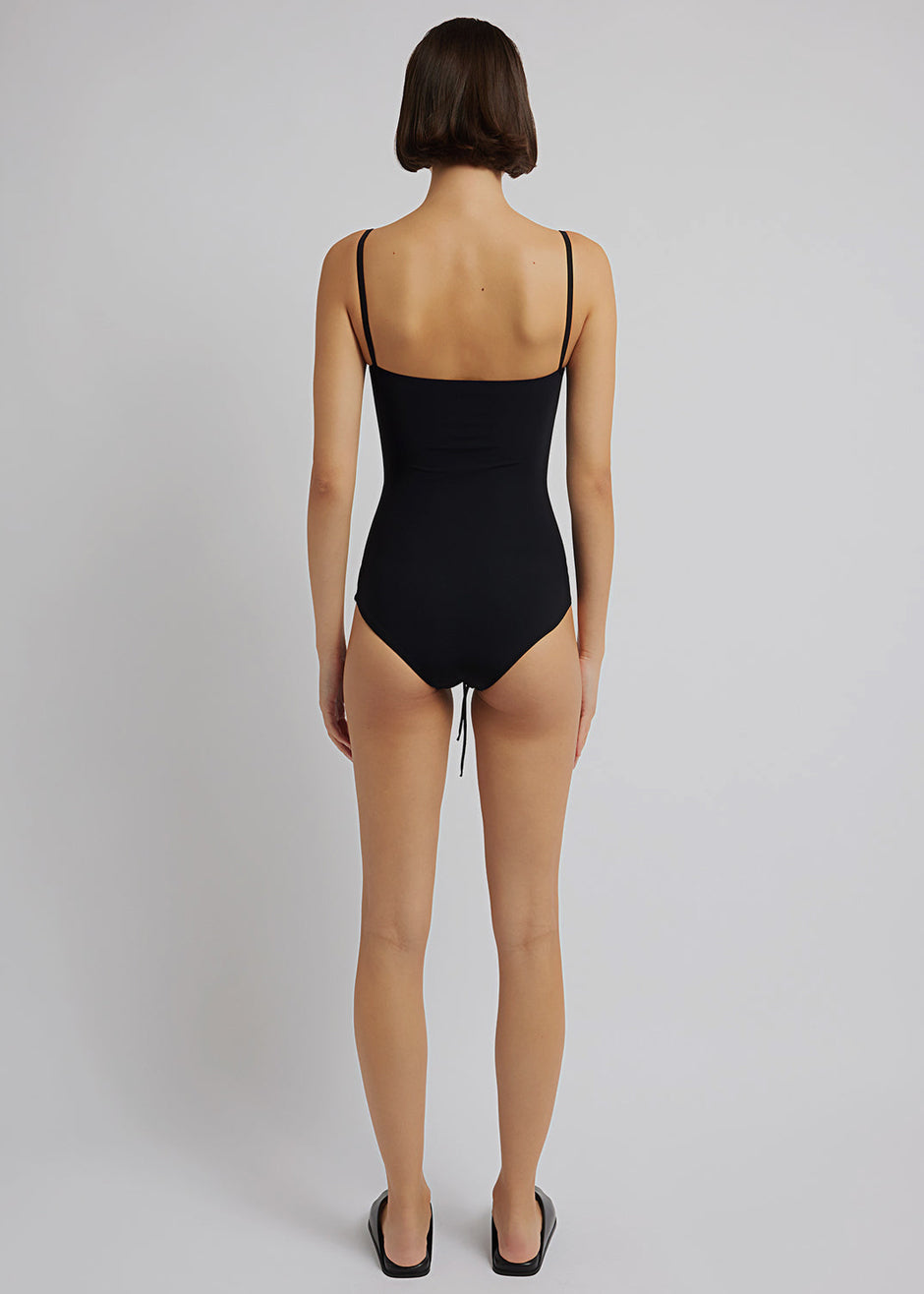 Christopher Esber Ruched Disconnect Swimsuit - Black - 4