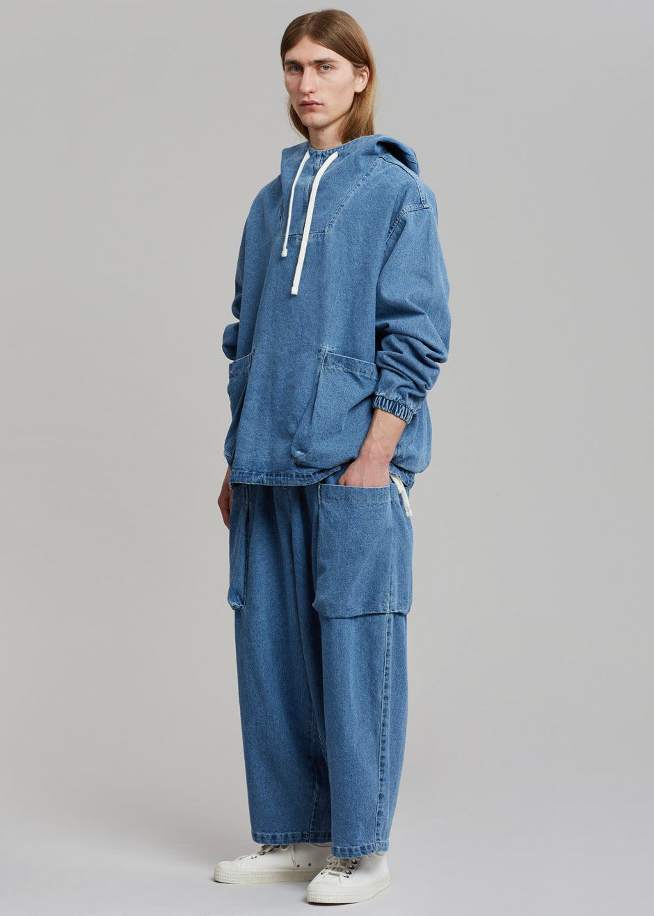 【BAON】[unisex] Funmi washed cut balloon denim pants 