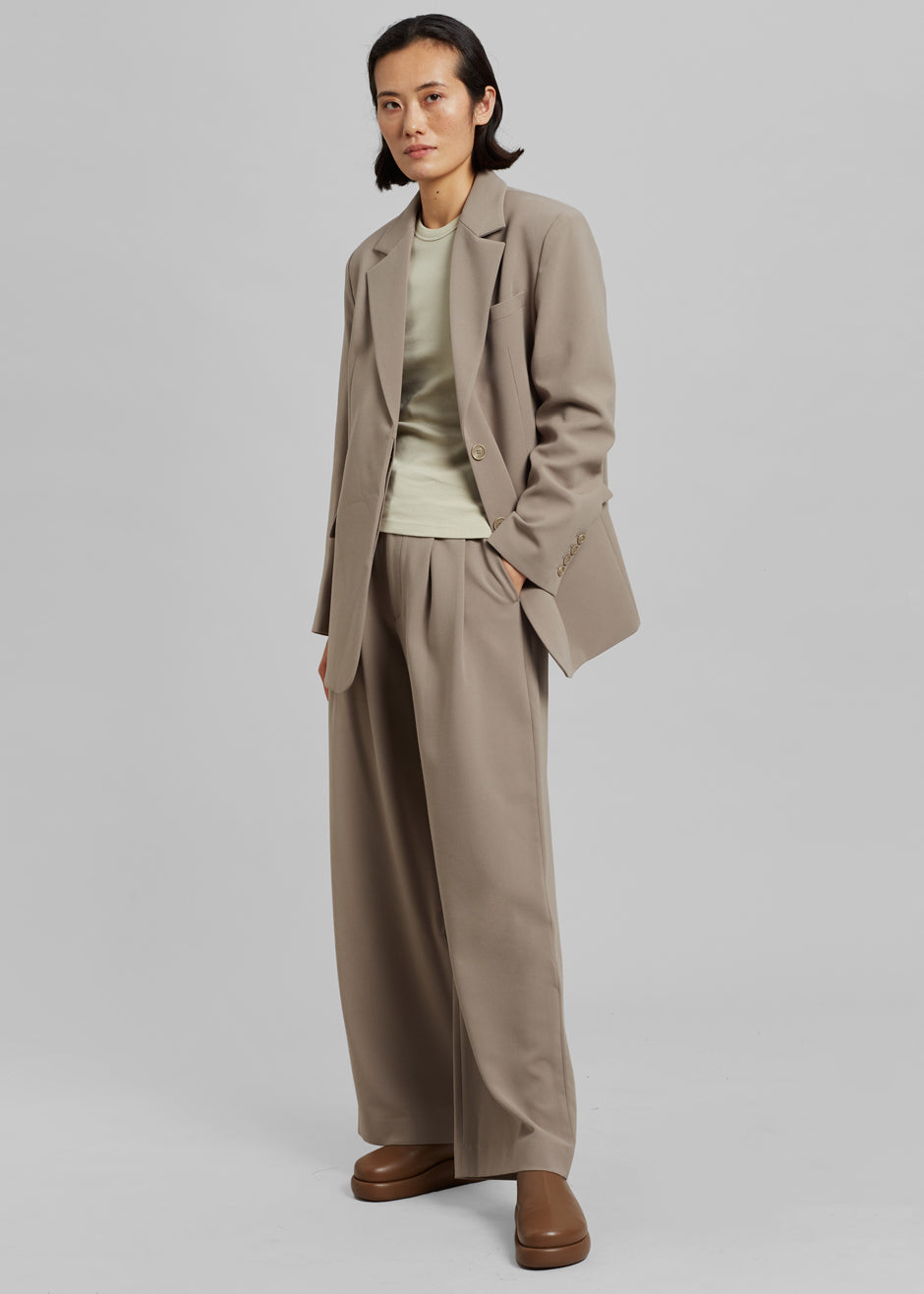 Eevi Wide Pants - Taupe - 4