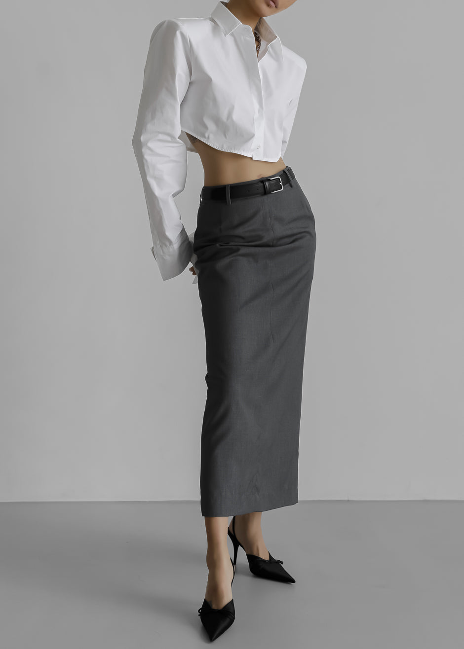 Eli Pencil Skirt - Charcoal - 10