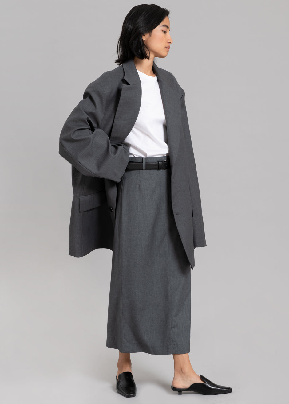 Eli Pencil Skirt - Charcoal - 1