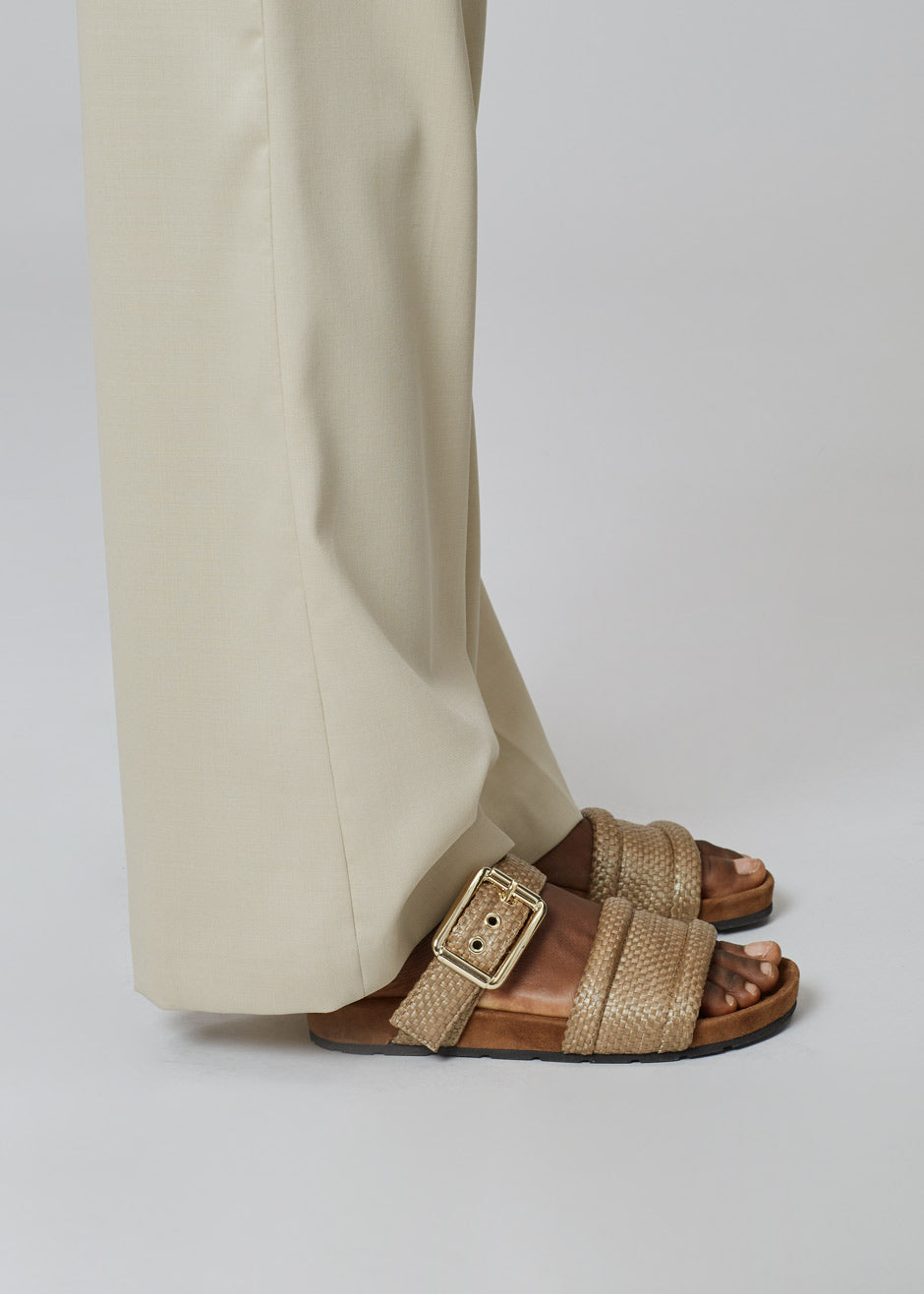 Bettina Vermillon Charlie Sandals - Linen - 4