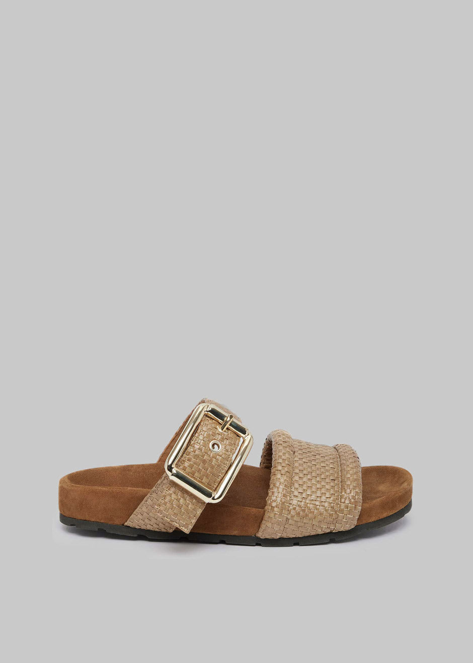 Bettina Vermillon Charlie Sandals - Linen - 1