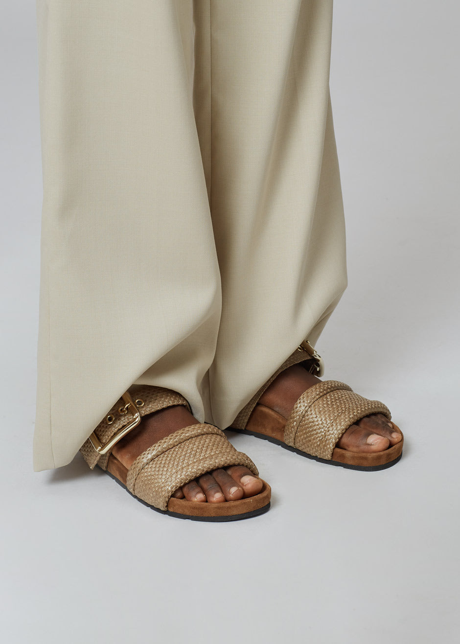 Bettina Vermillon Charlie Sandals - Linen - 2
