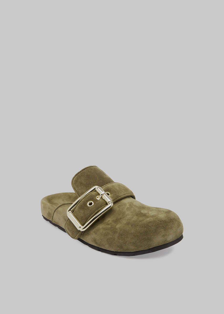Bettina Vermillon Charlie Clogs - Kaki Suede - 3
