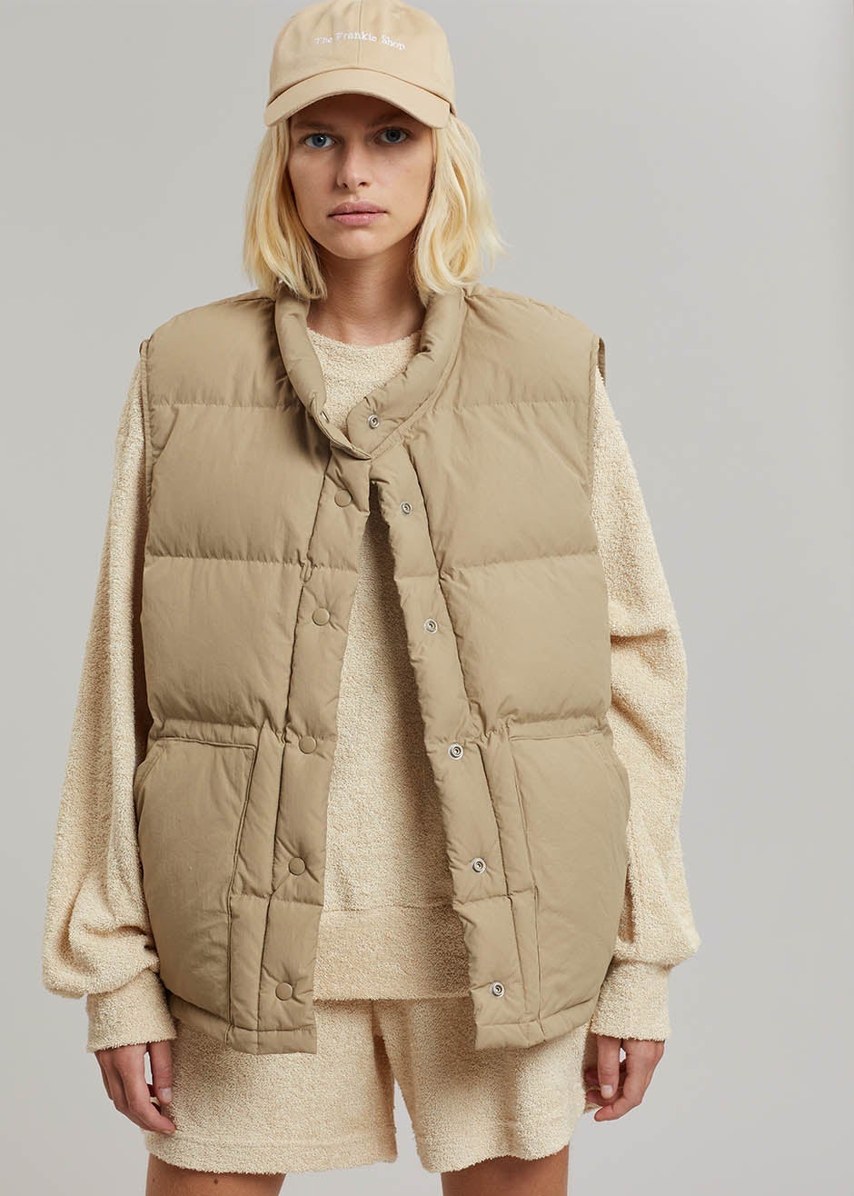 Fana Puffer Vest - Latte - 4