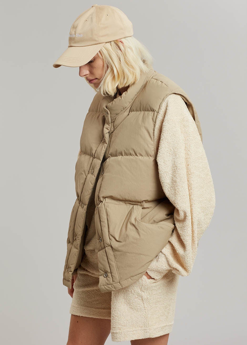 Fana Puffer Vest - Latte - 2