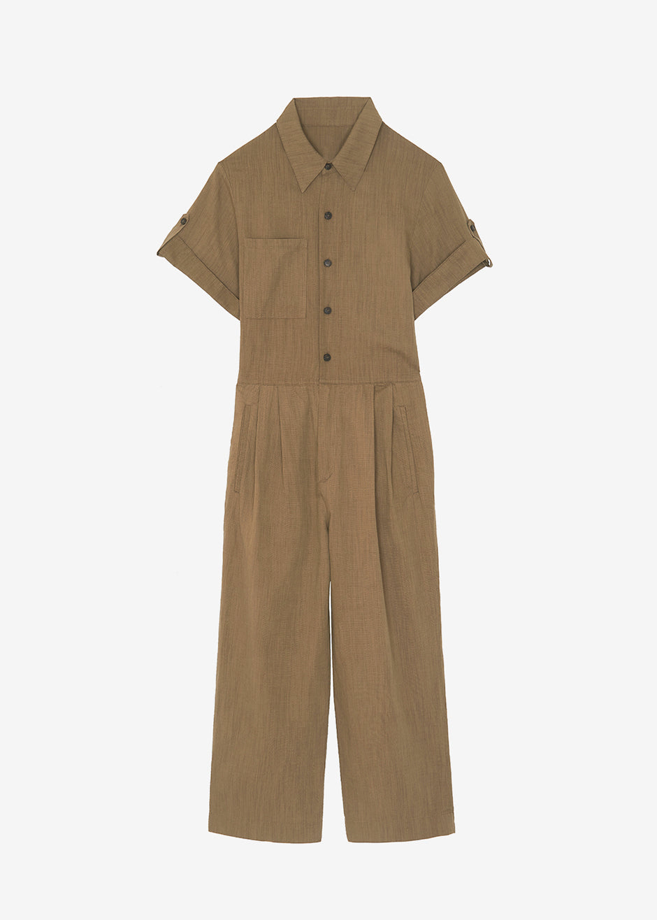 Faye Jumpsuit - Olive Brown - 8