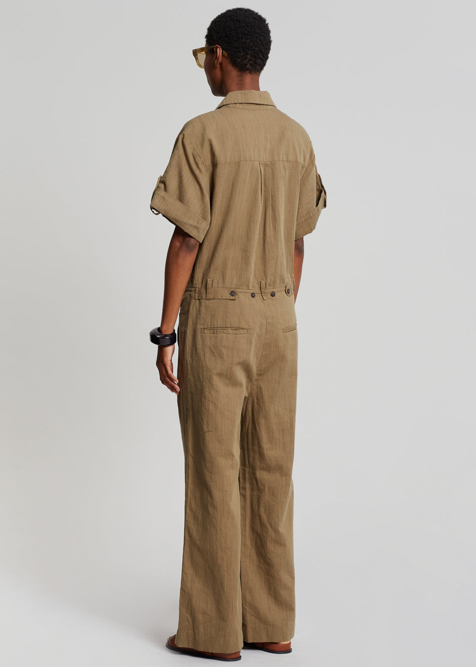 Faye Jumpsuit - Olive Brown - 7