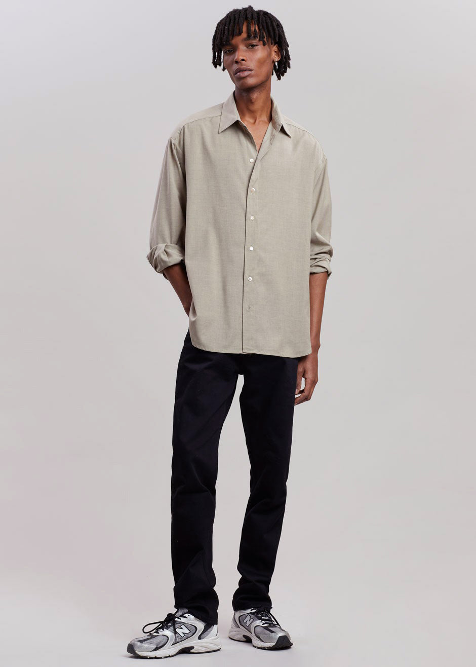 Gelso Shirt - Light Taupe Melange - 7