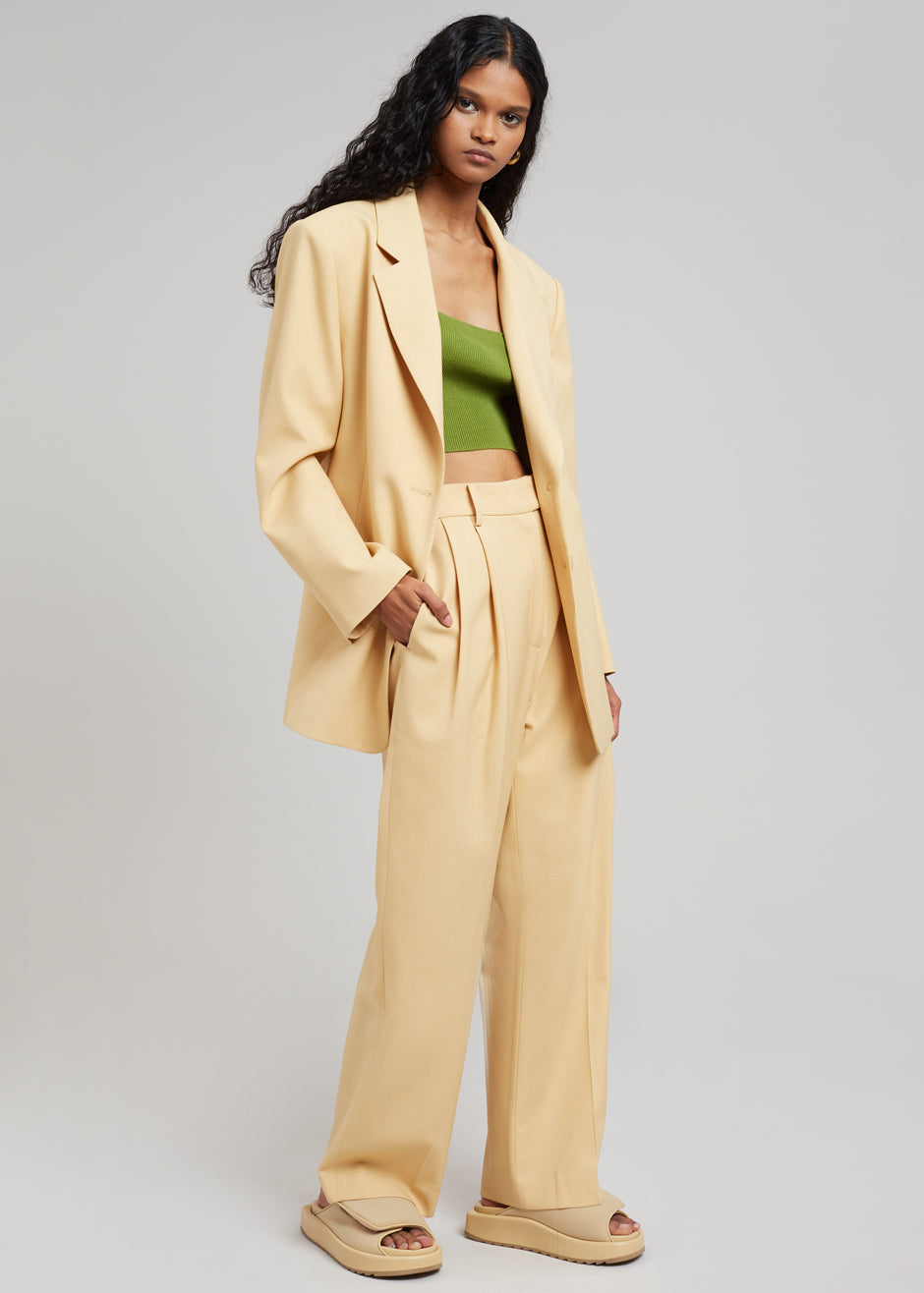 Georgina Wool Blend Blazer - Cornsilk - 5