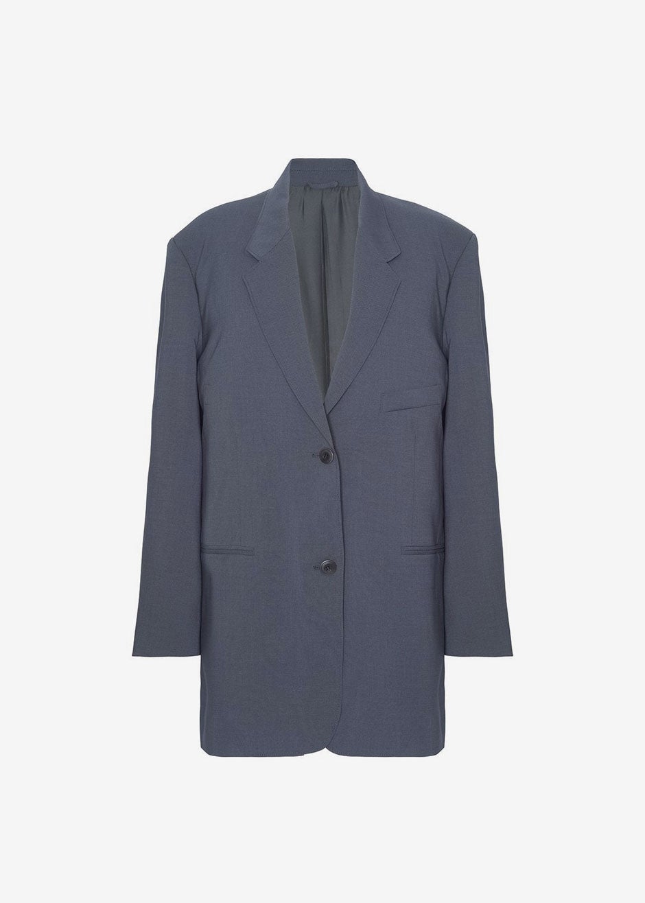 Notch Lapel Blazer - Graphite - 17