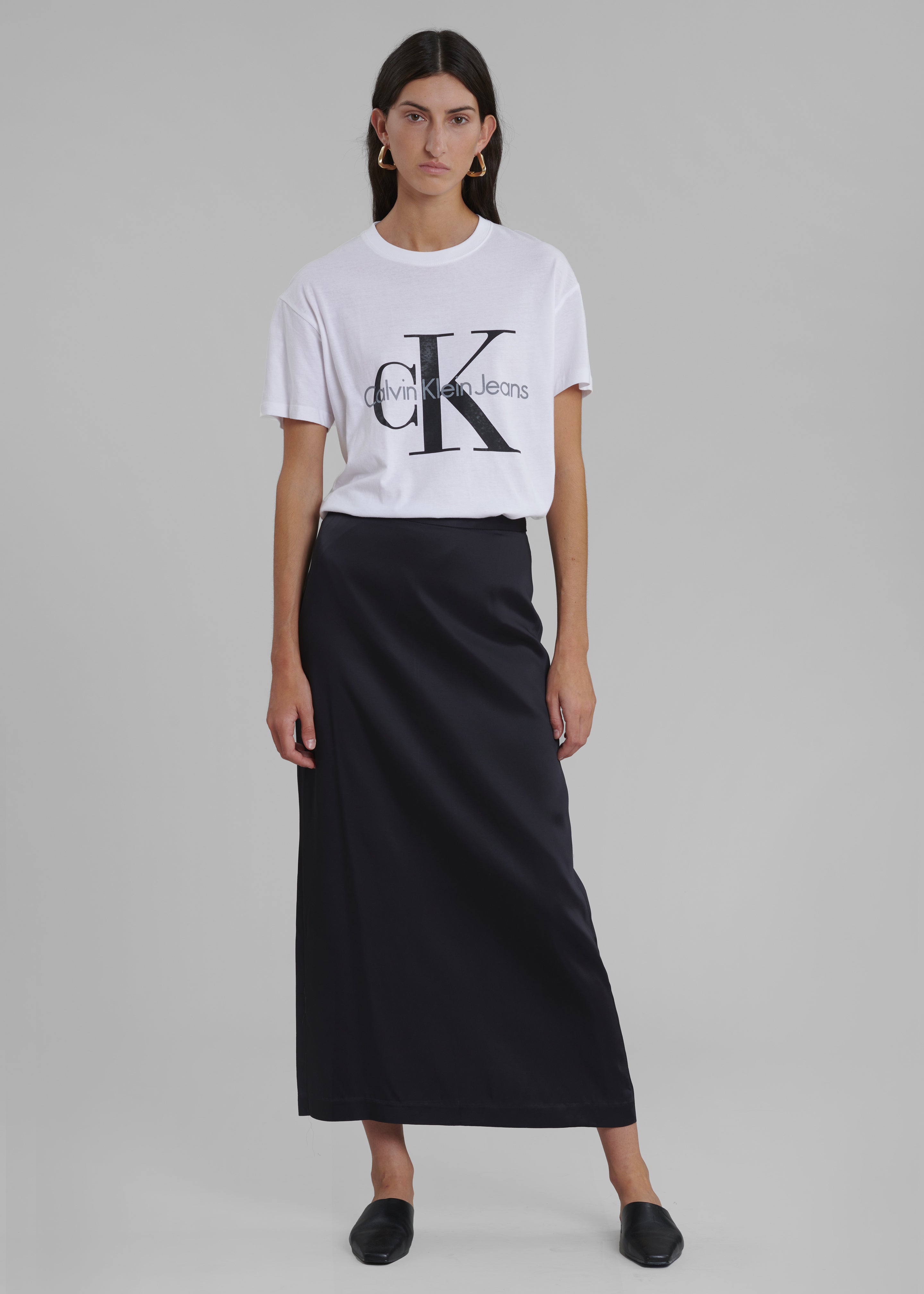 Hepburn Midi Skirt - Deep Navy - 5