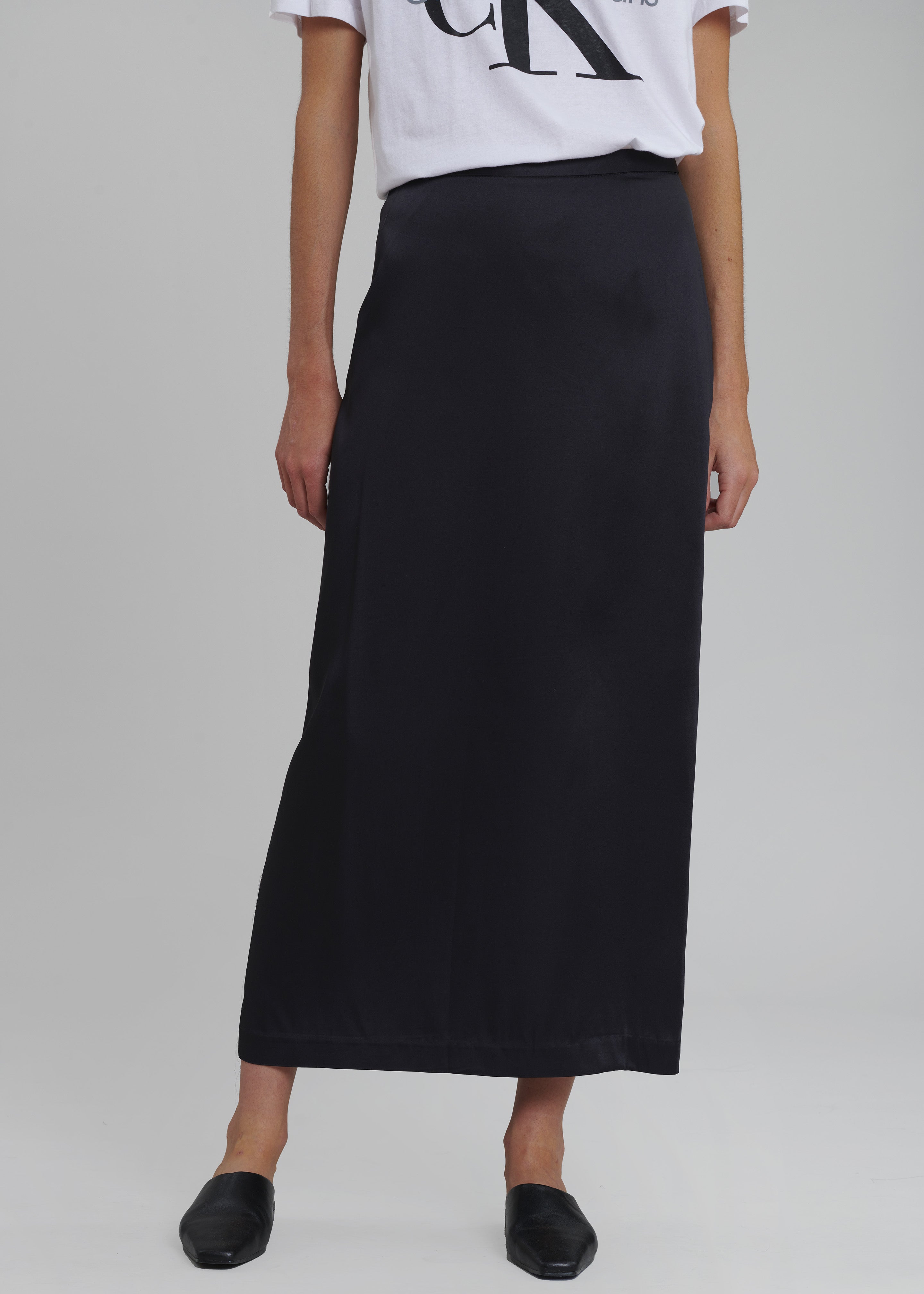 Hepburn Midi Skirt - Deep Navy - 3