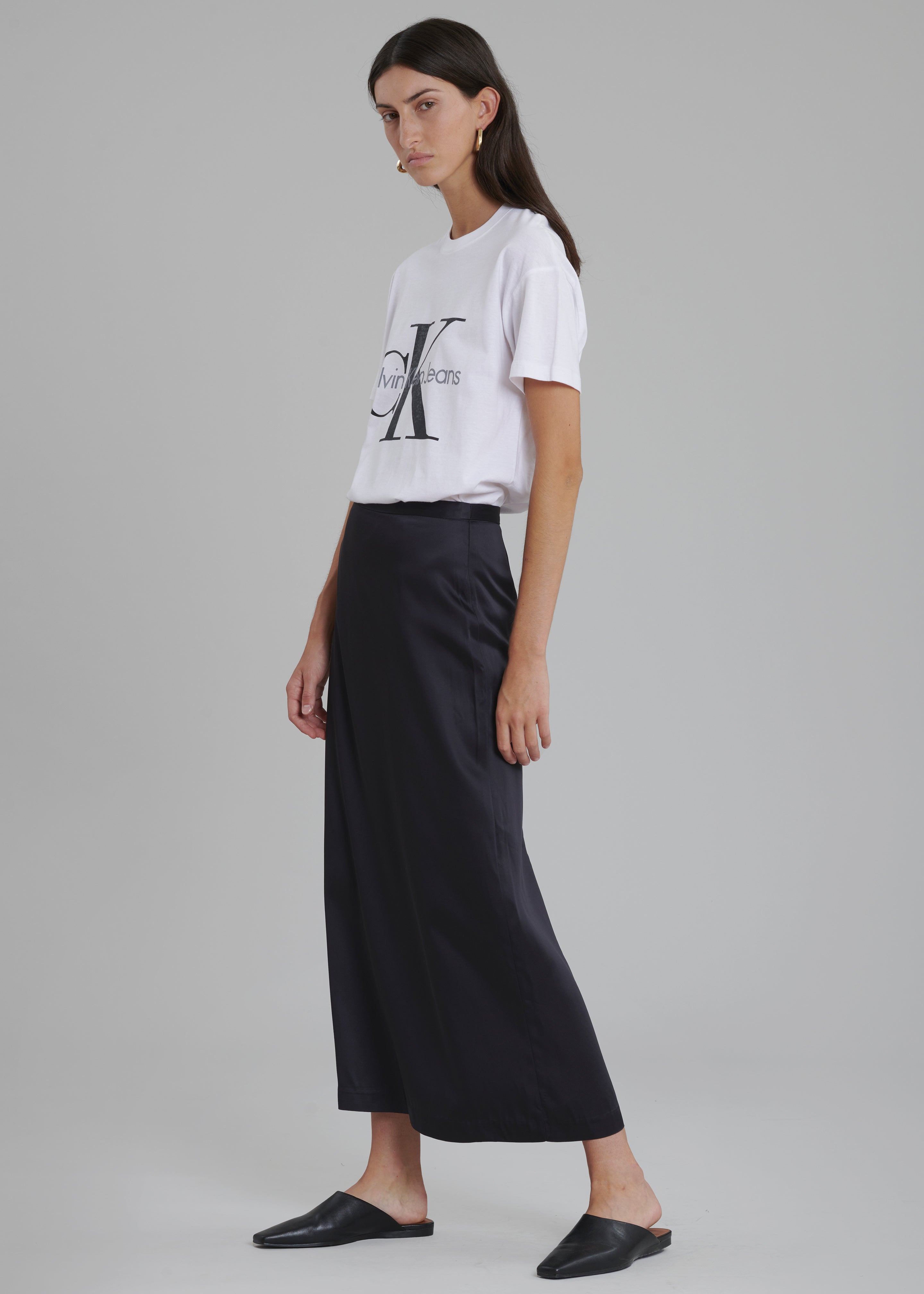 Hepburn Midi Skirt - Deep Navy - 6