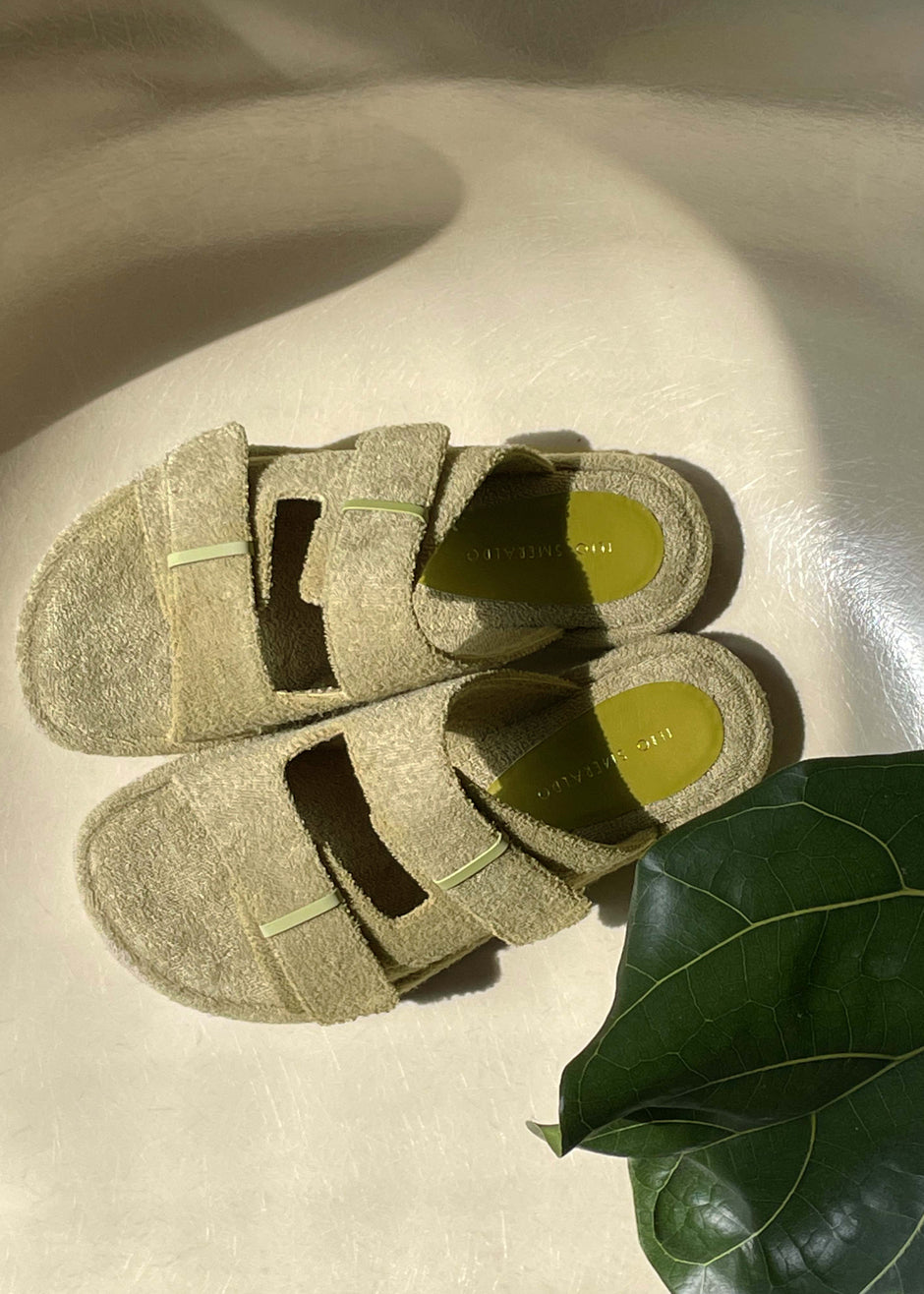 Ilio Smeraldo x TFS Terrycloth Chunky Sandal - Kaki - 3