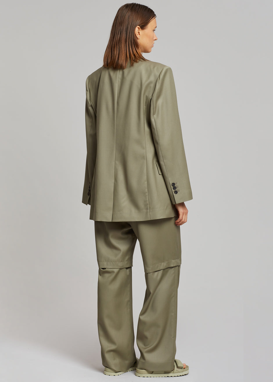 Irina Slit Pants - Olive - 9