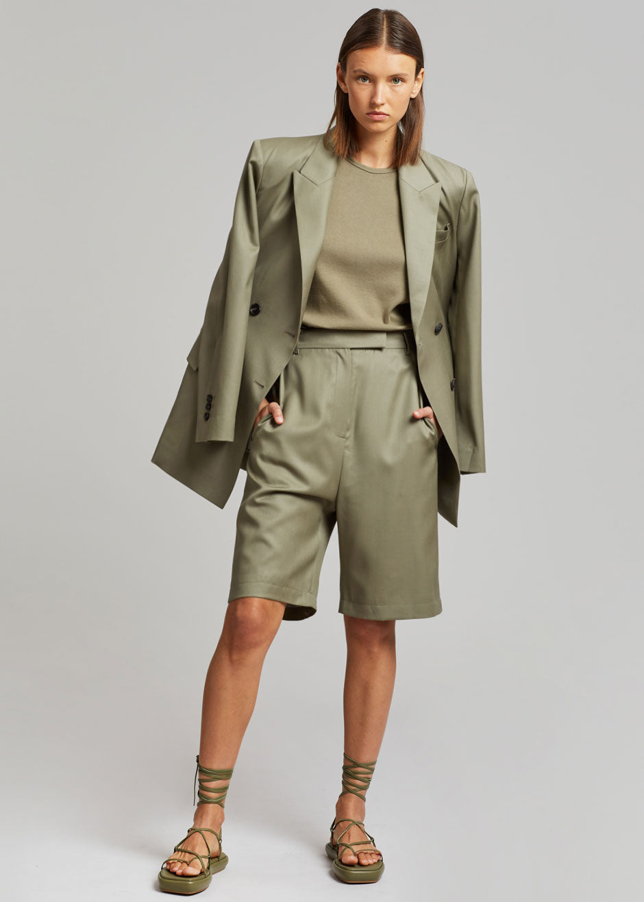 Irina Slit Pants - Olive - 2