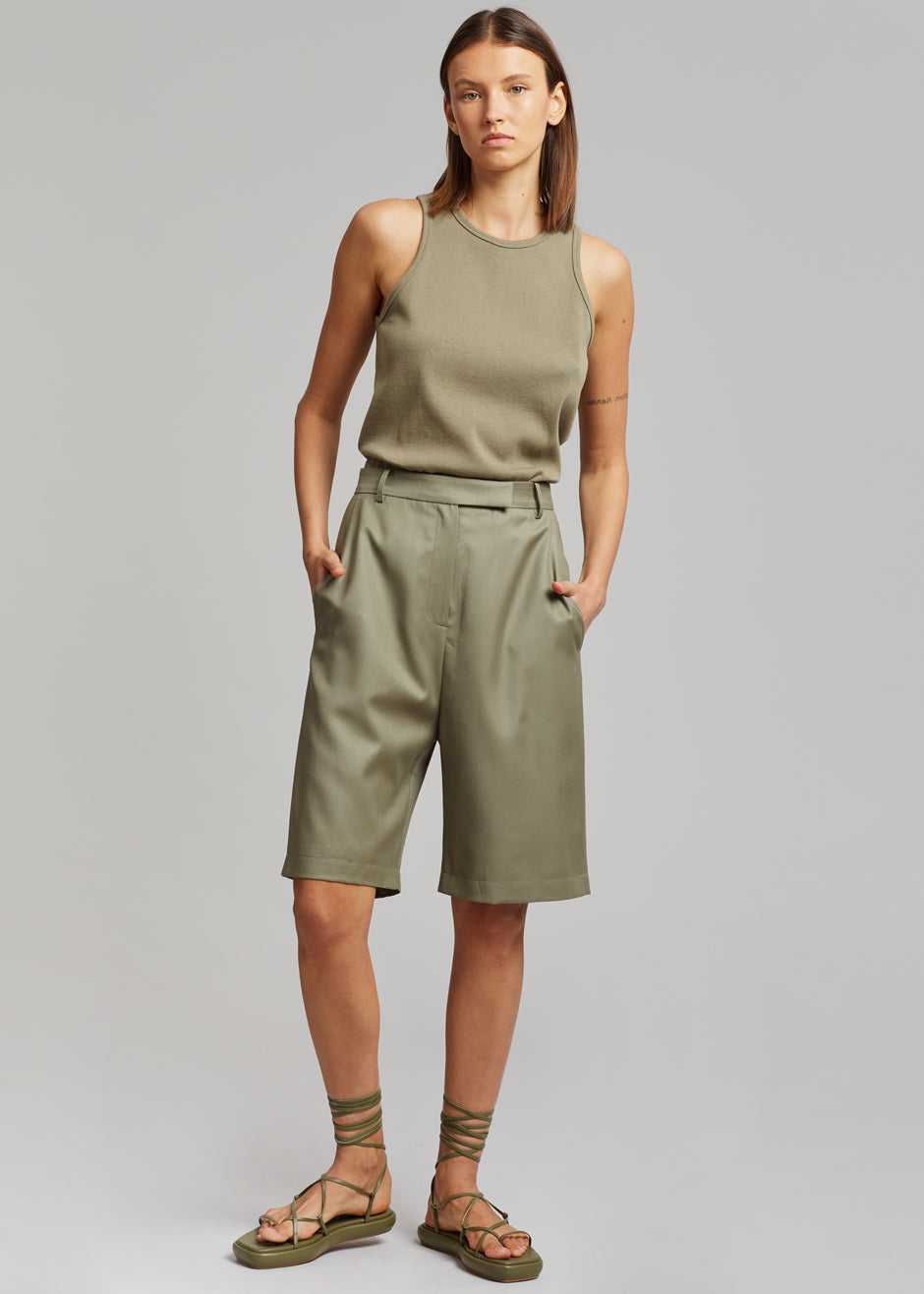 Irina Slit Pants - Olive - 4